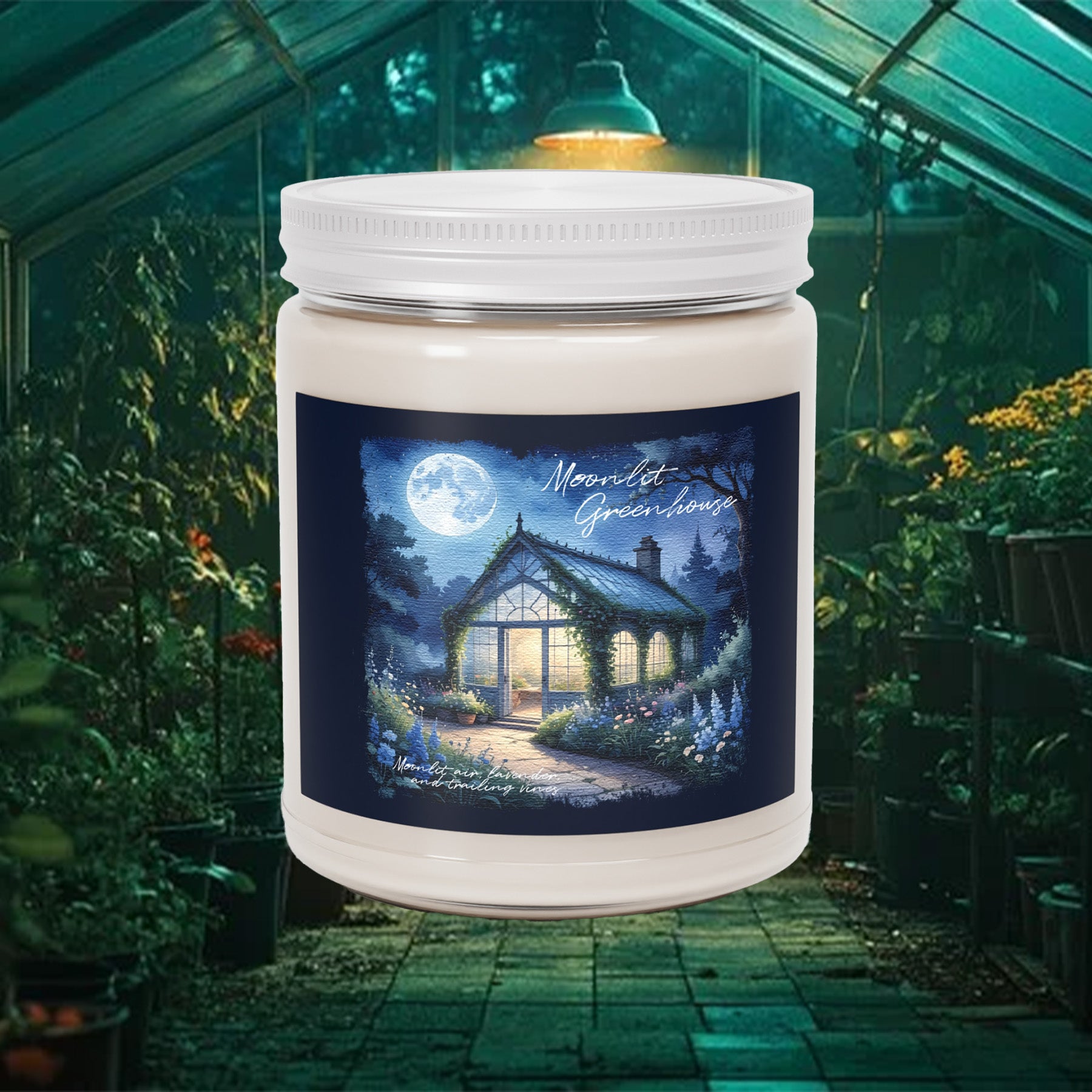 Moonlit Greenhouse Soy Candle- Dreamy Garden Night Scent
