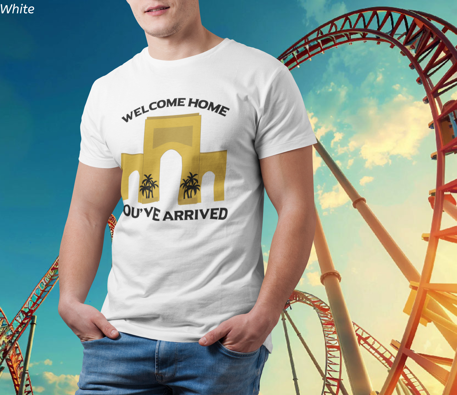 Welcome Home, You've Arrived Universal Arch Shirt- Orlando Theme Park Tee