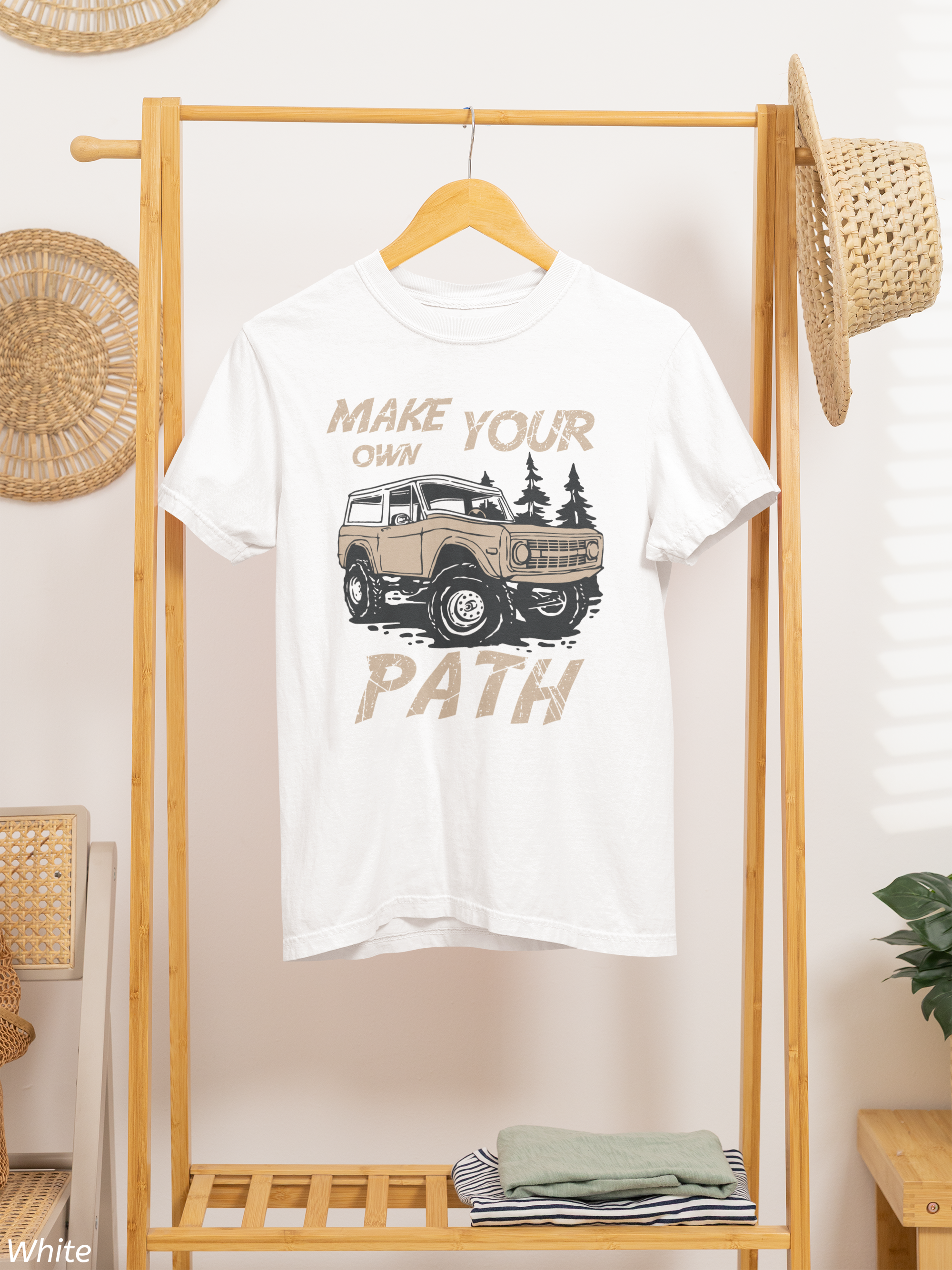 Make Your Own Path Shirt- Vintage Bronco Adventure Tee, Off Road 4x4 Shirt