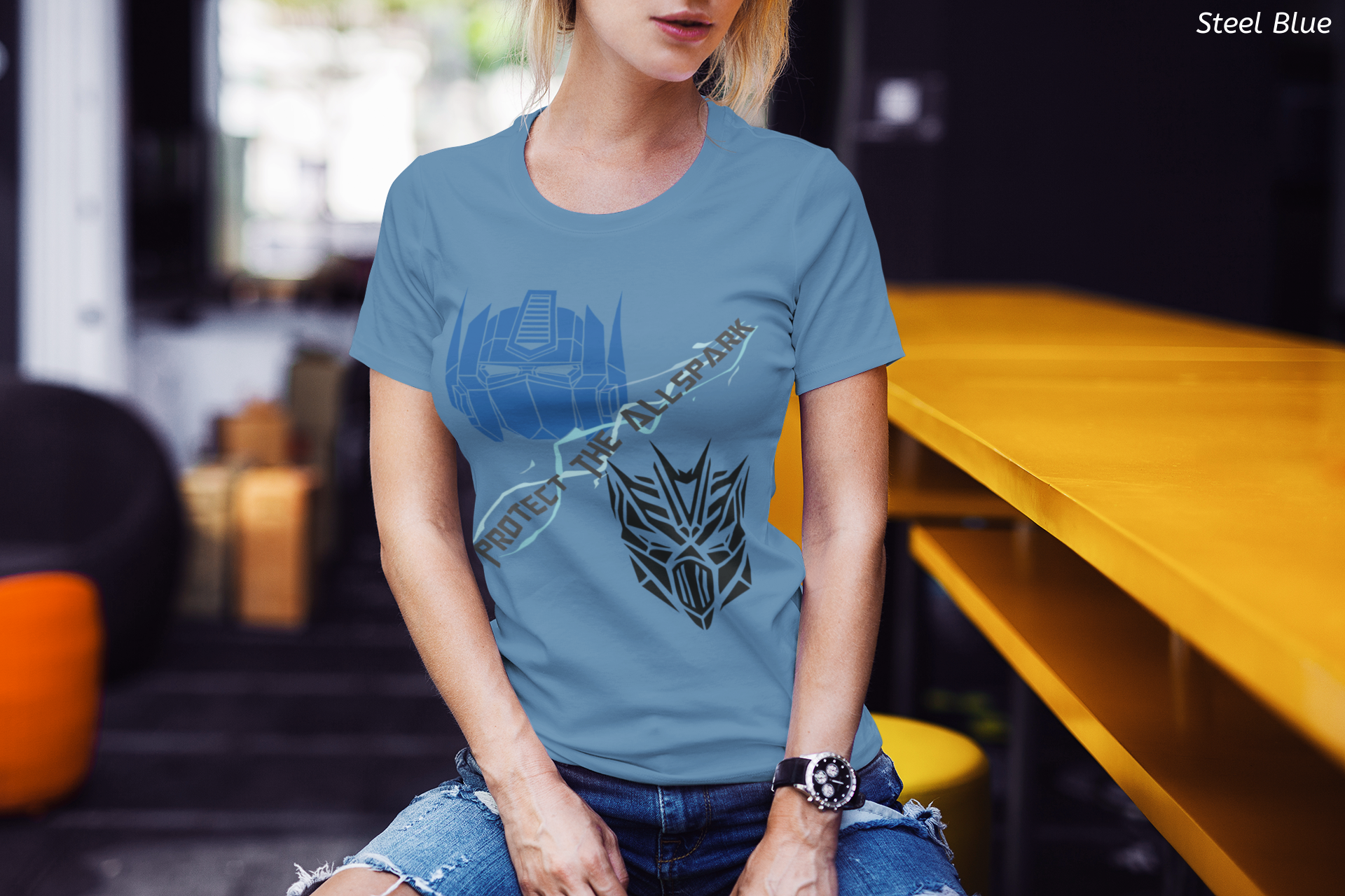 Transformers Robot Battle Ride Shirt- 3D Theme Park Ride Tee