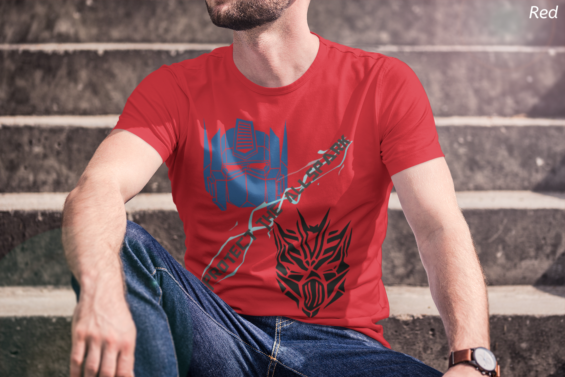 Transformers Robot Battle Ride Shirt- 3D Theme Park Ride Tee