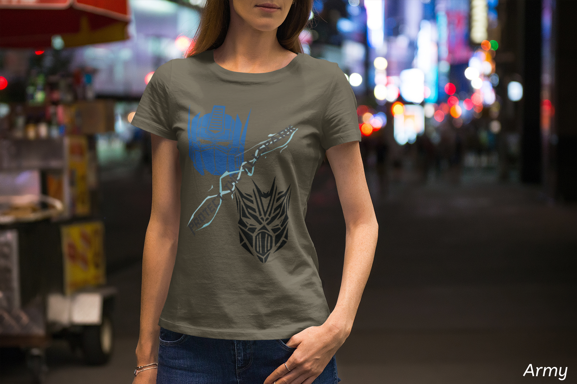 Transformers Robot Battle Ride Shirt- 3D Theme Park Ride Tee