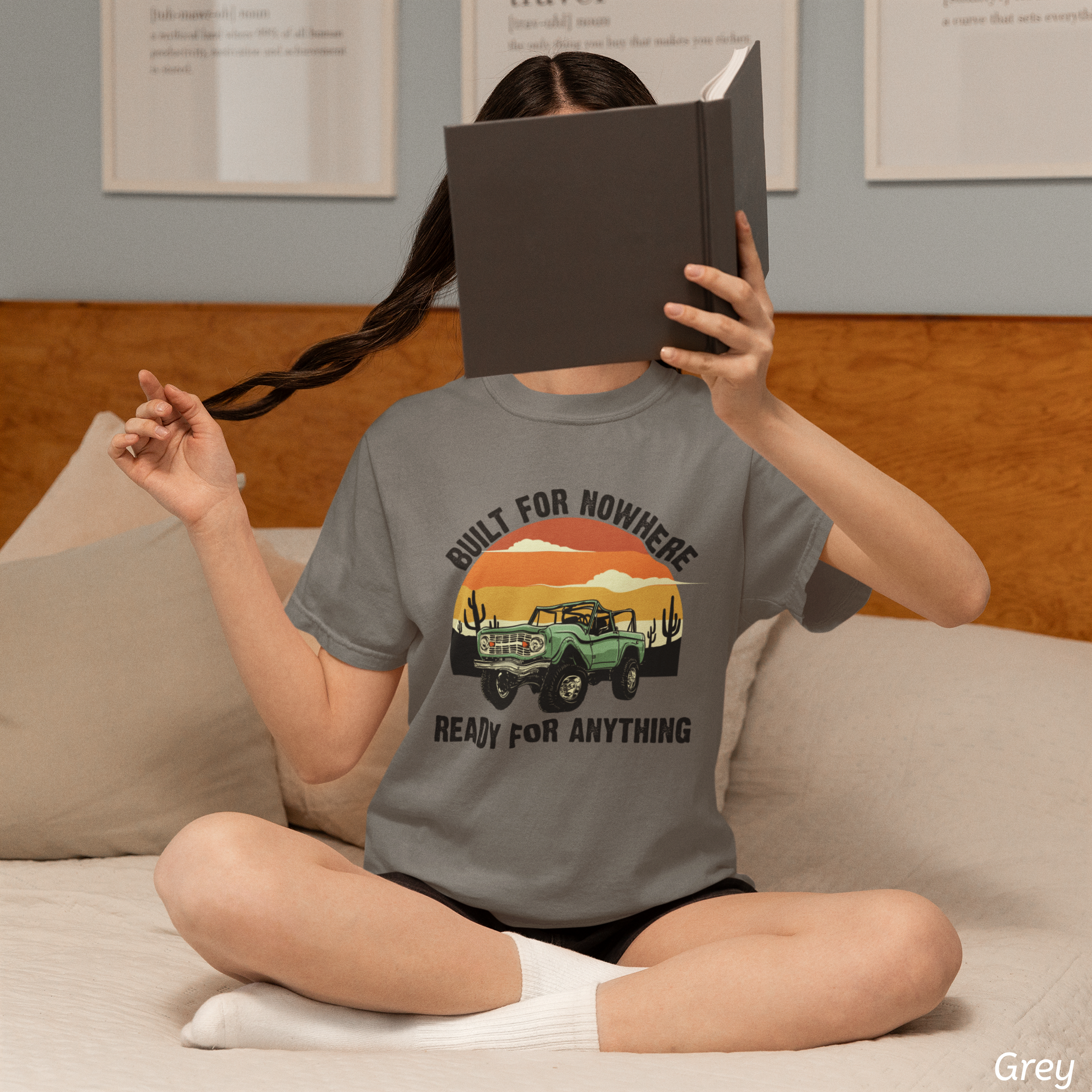 Vintage Desert 4x4 Shirt- Built for Nowhere Ready for Anything, Off Road Adventure Tee
