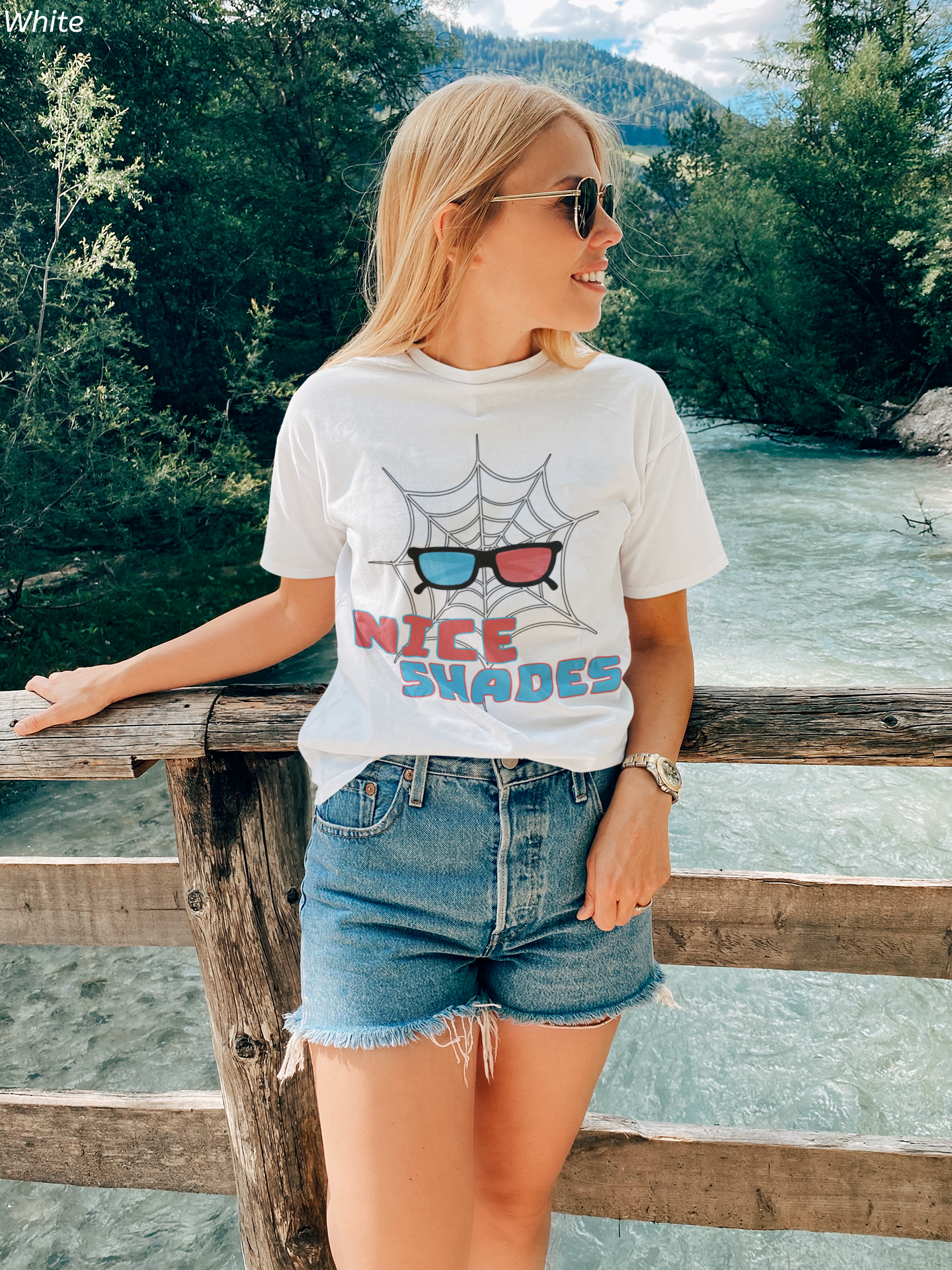 Nice Shades 3D Glasses Shirt- Theme Park Ride Inspired- Comic Web Tee