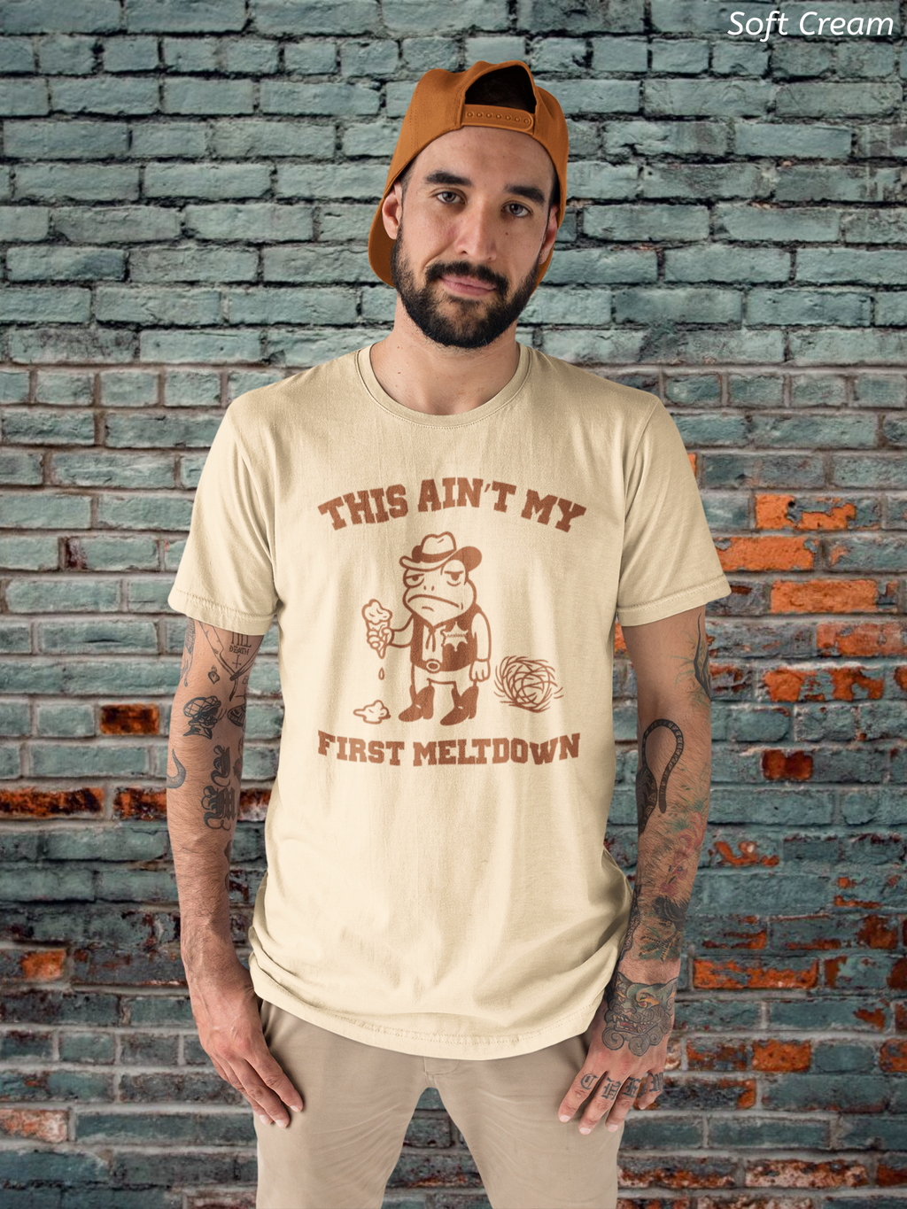 This Ain't My First Meltdown Shirt- Anxious Frog Cowboy Tee