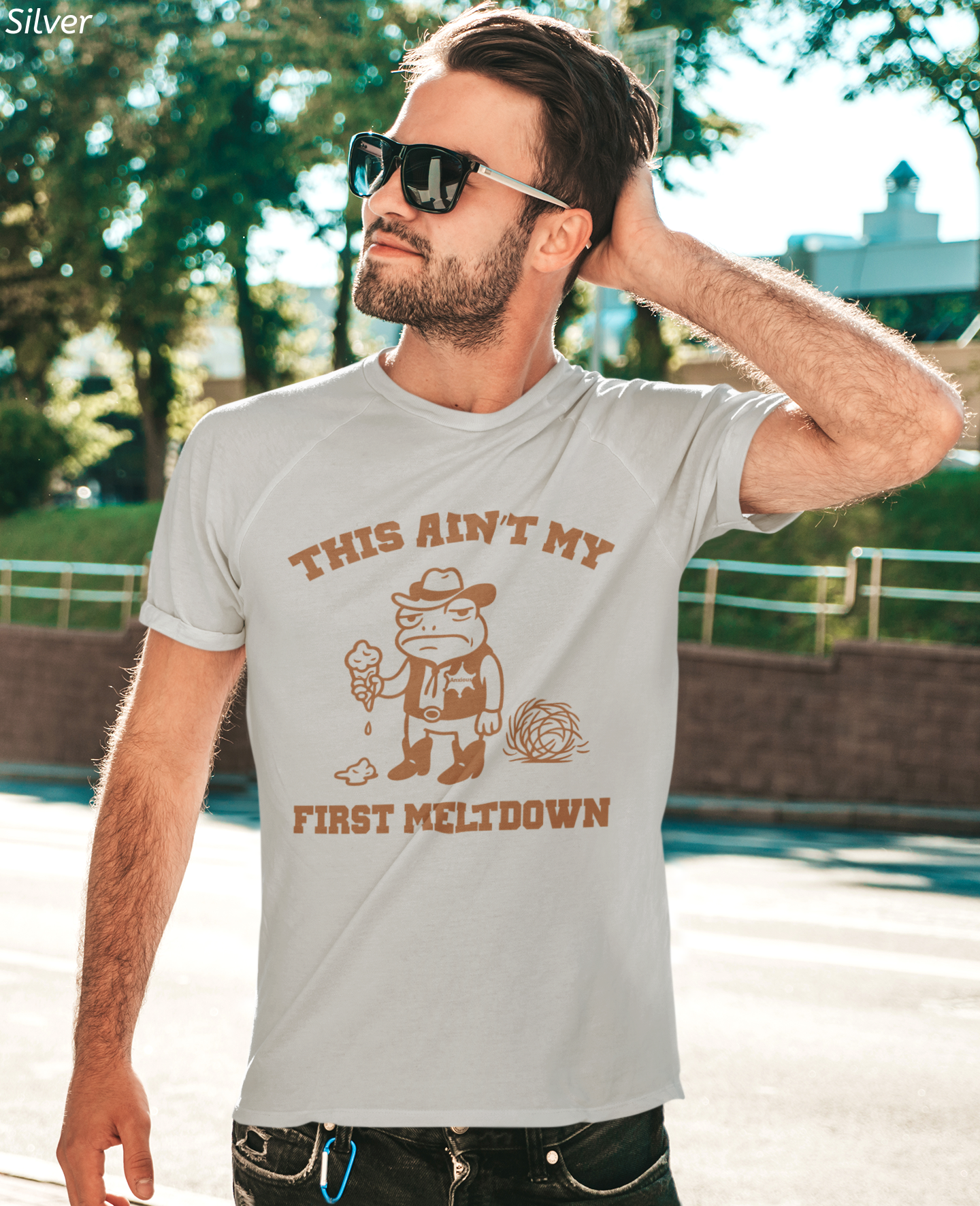 This Ain't My First Meltdown Shirt- Anxious Frog Cowboy Tee