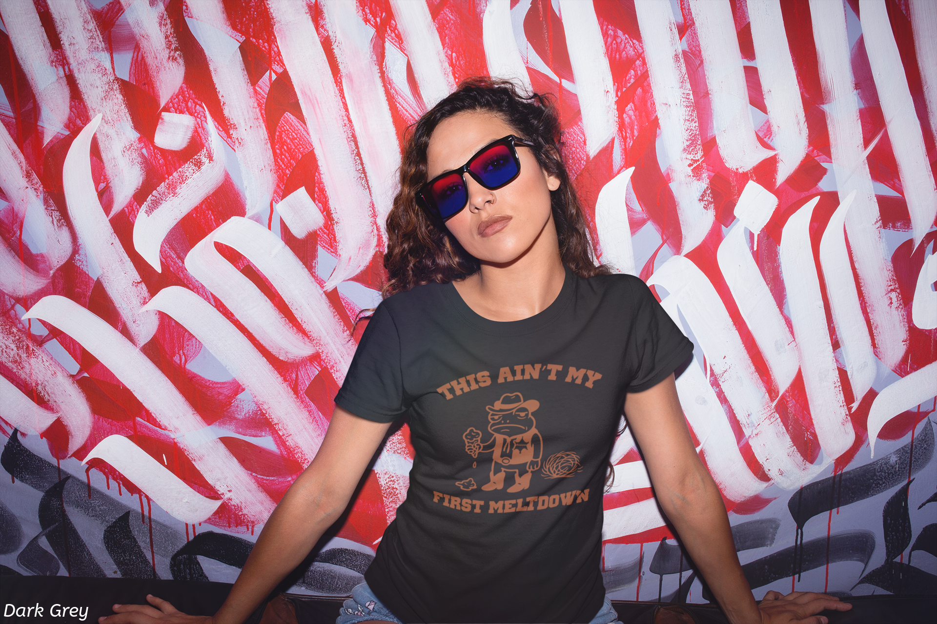 This Ain't My First Meltdown Shirt- Anxious Frog Cowboy Tee