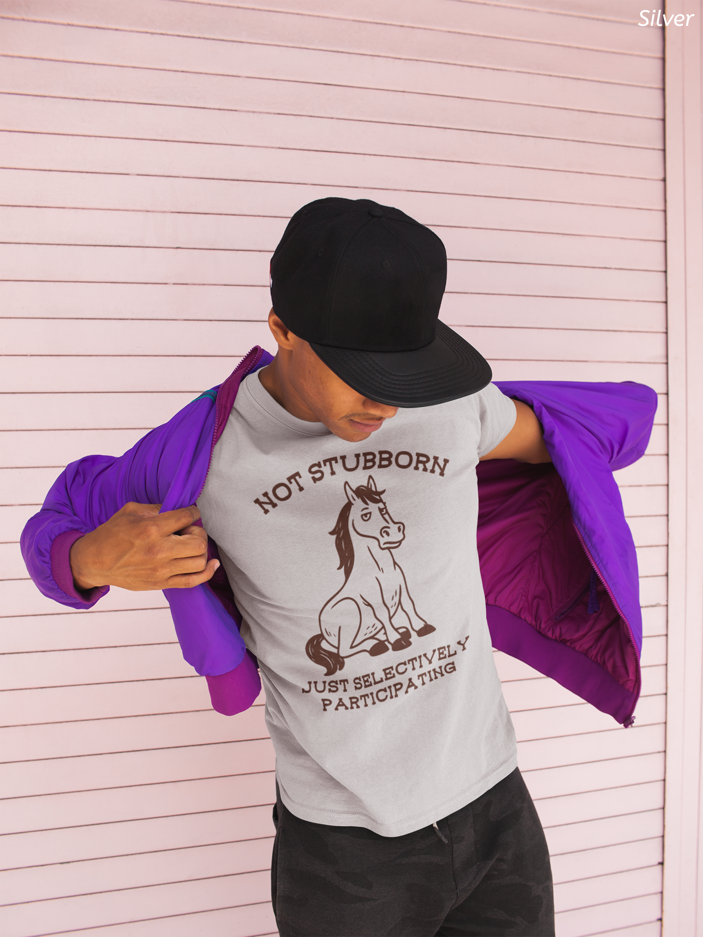 Not Stubborn Just Selectively Participating Shirt- Funny Horse Tee