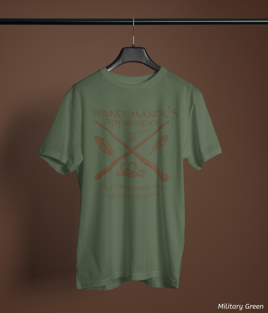 Wand Maker Apprentice Tee- Wizard Artisan Shirt, Magical Career Tee