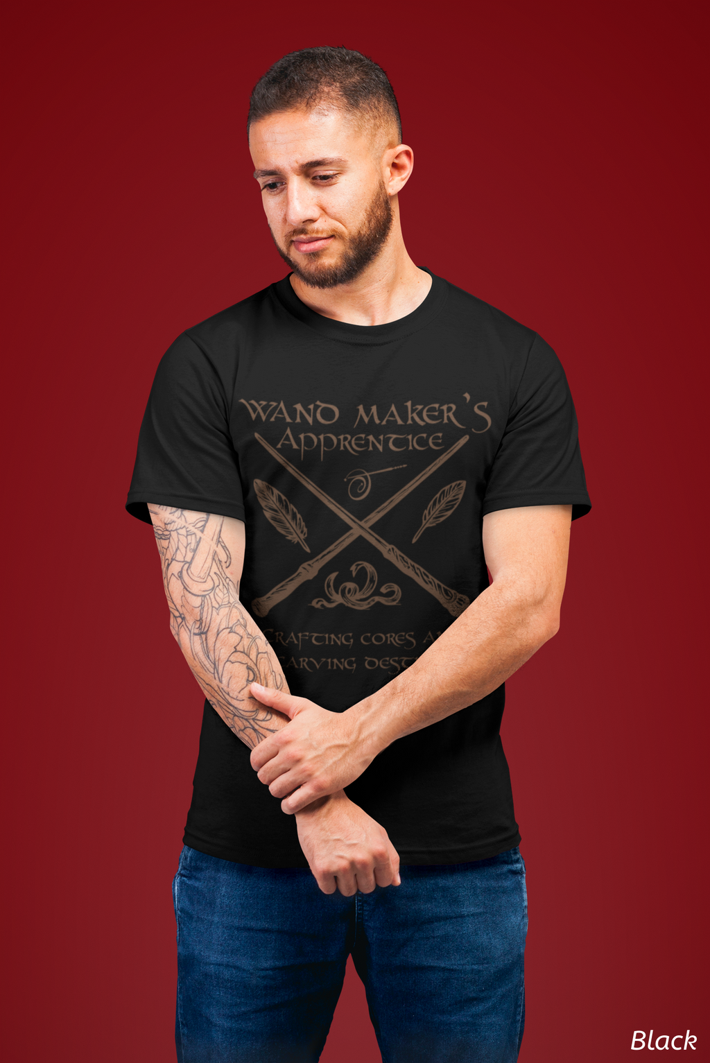 Wand Maker Apprentice Tee- Wizard Artisan Shirt, Magical Career Tee