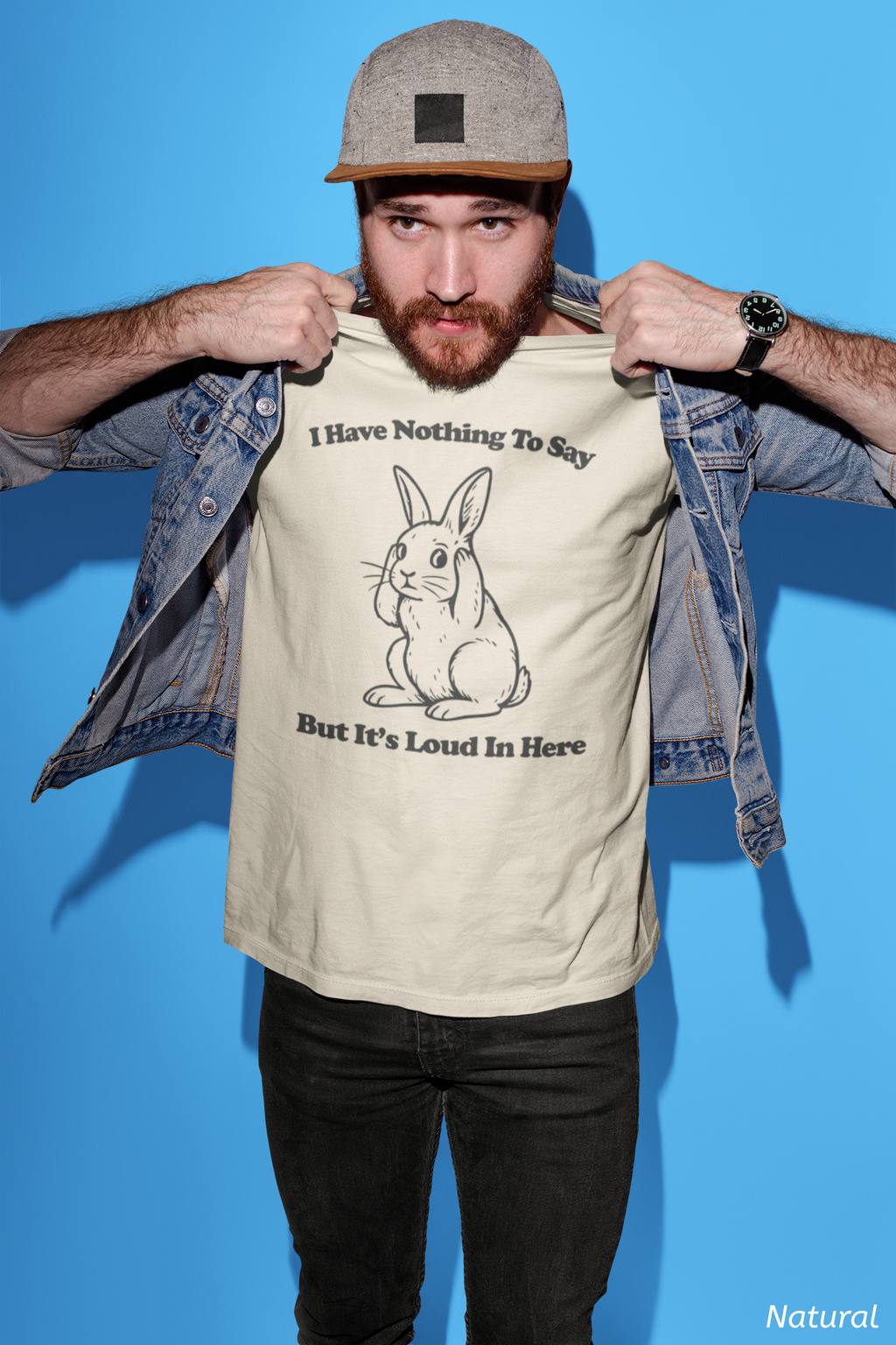 Loud in Here Bunny Shirt- Overstimulated Introvert Humor Tee