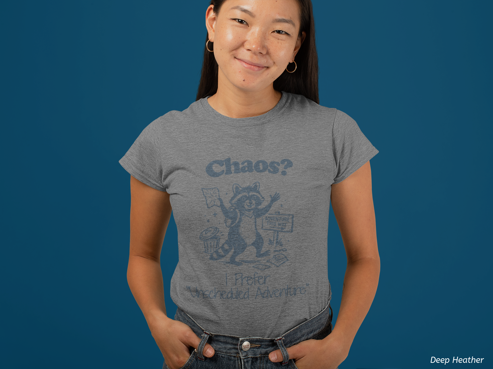 Chaos? I Prefer Unscheduled Adventure Shirt- Funny Raccoon Tee