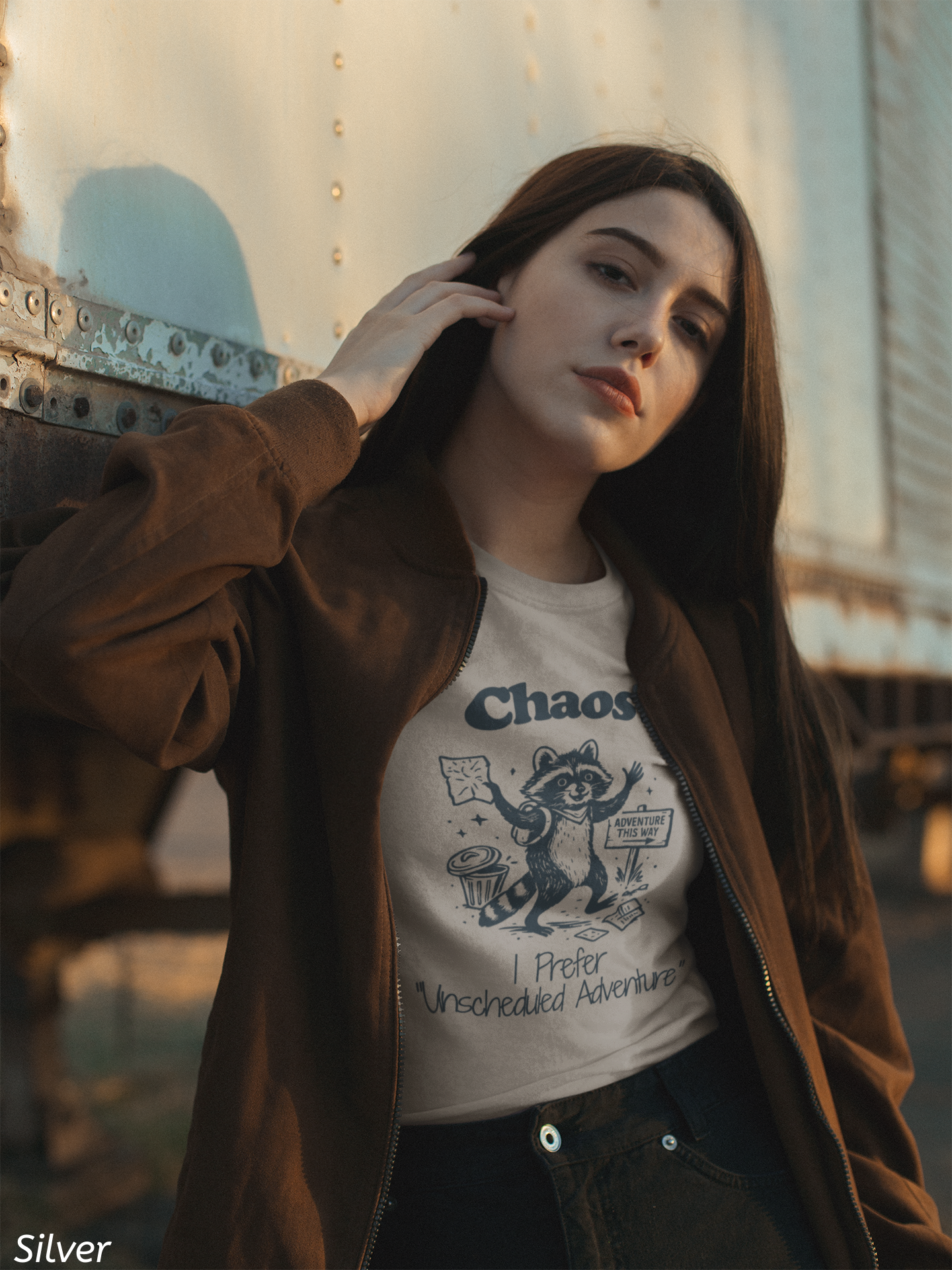 Chaos? I Prefer Unscheduled Adventure Shirt- Funny Raccoon Tee