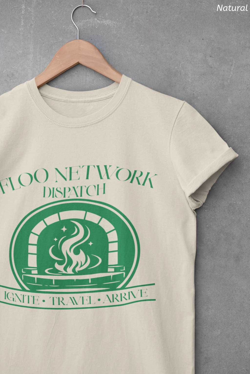 Floo Network Dispatch Shirt- Wizard Fireplace Travel Tee