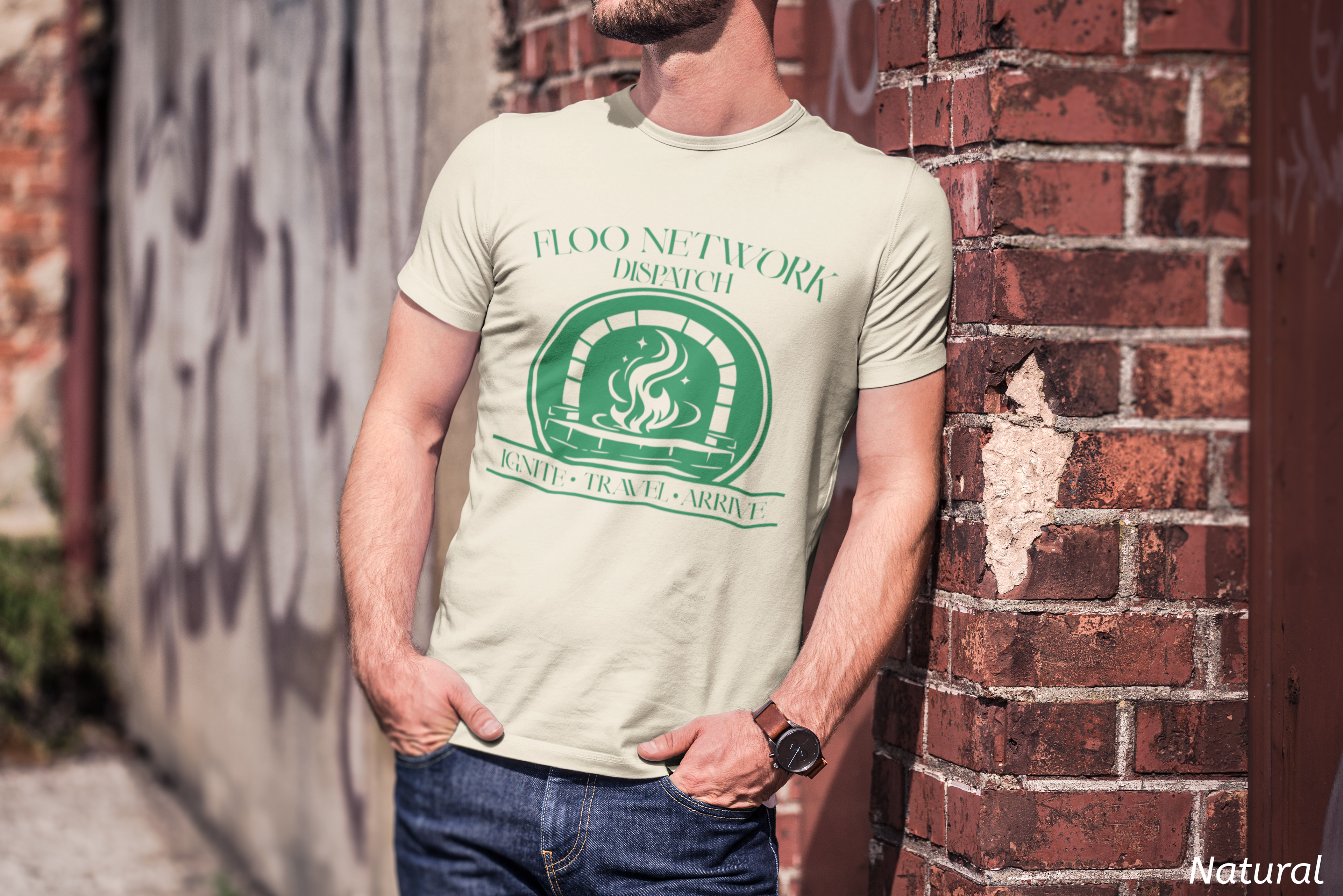 Floo Network Dispatch Shirt- Wizard Fireplace Travel Tee