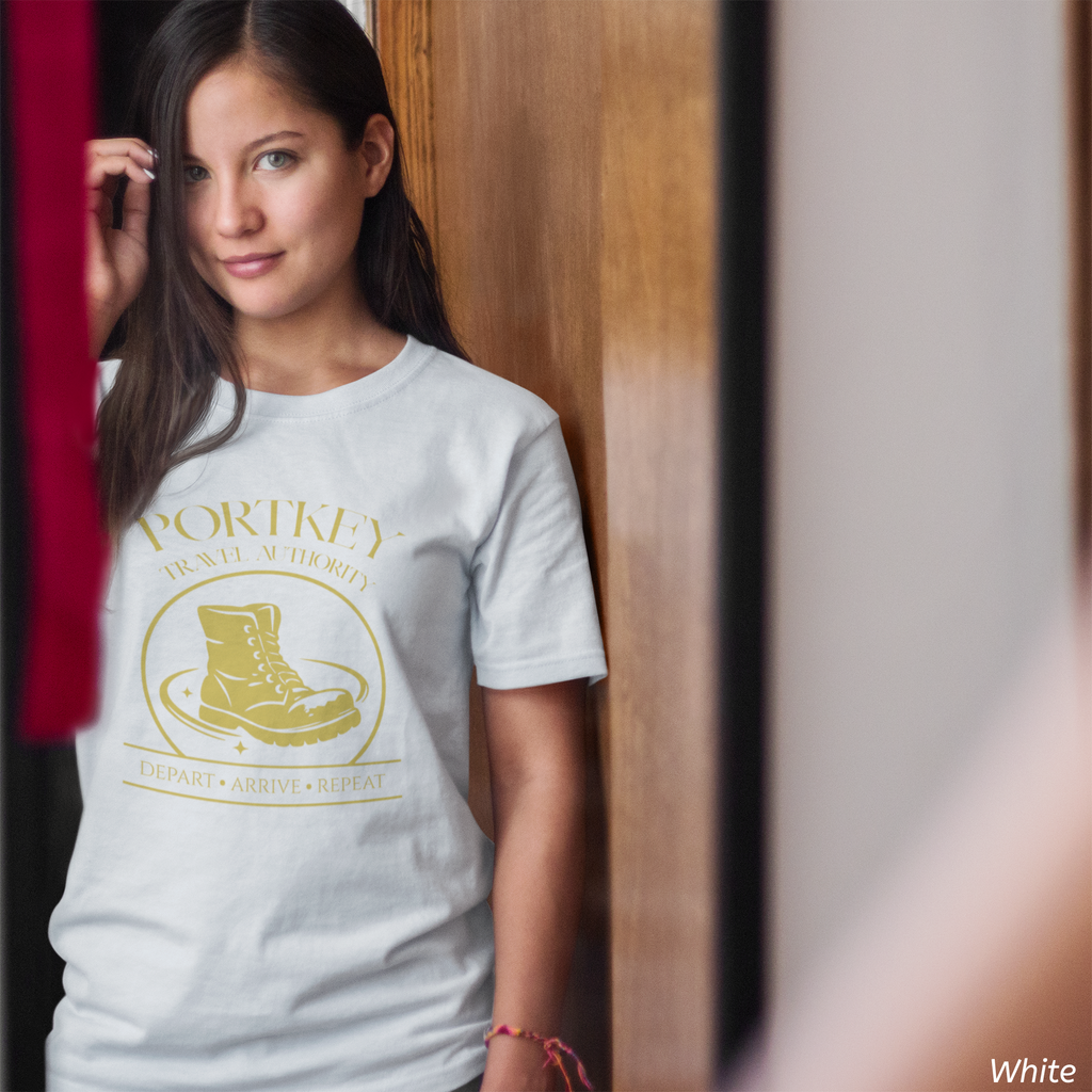 Portkey Travel Authority Shirt- Magical Transit Tee for Wizard Fans