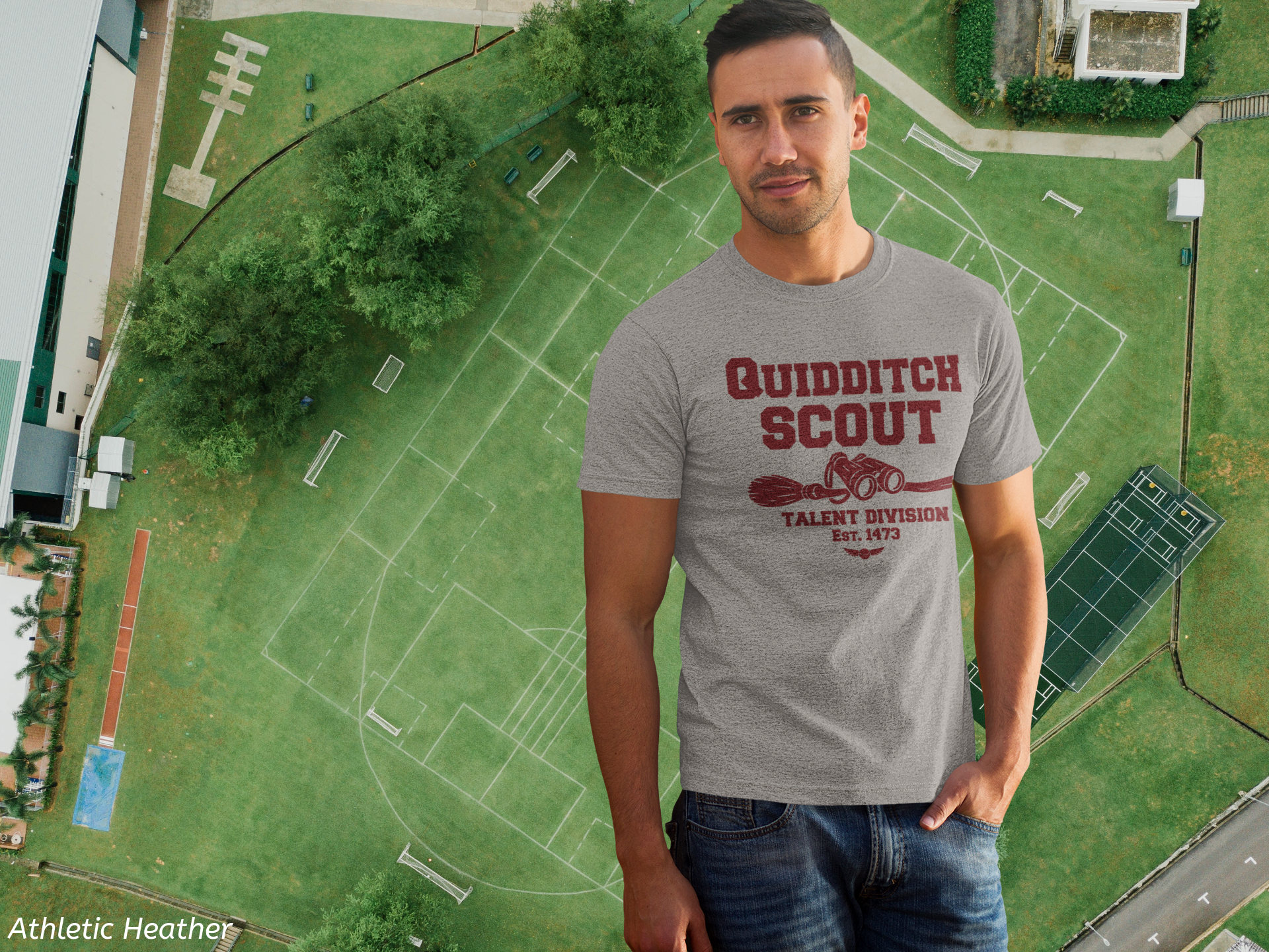 Wizard League Scout Shirt- Magical Broom Sport Talent Scout Tee