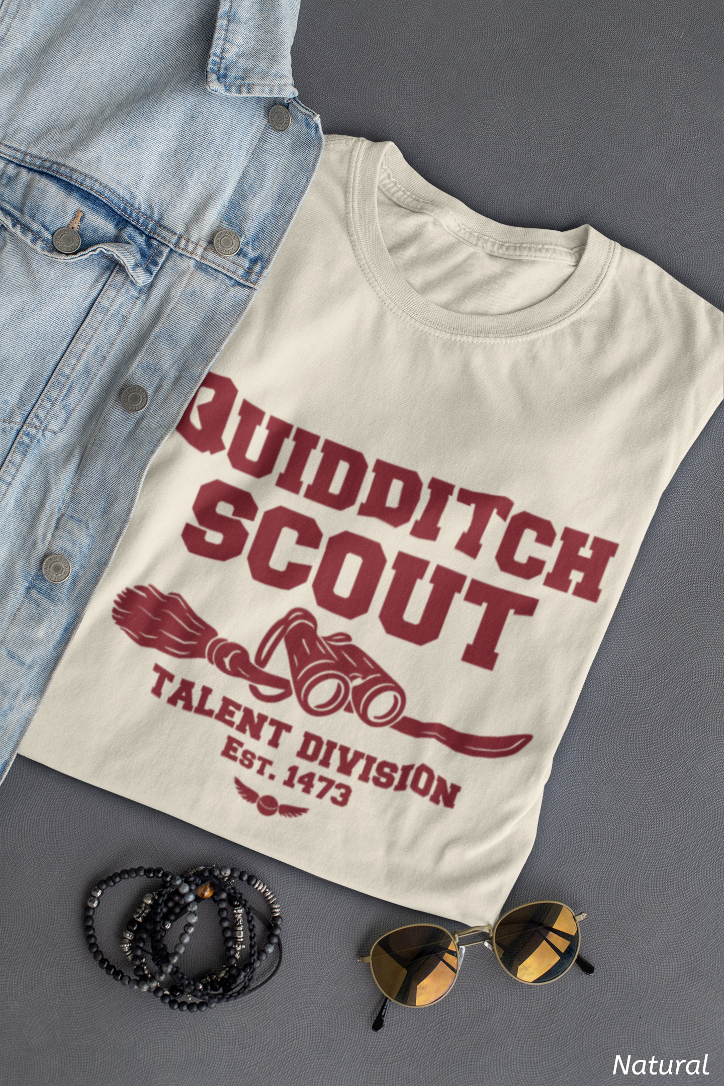 Wizard League Scout Shirt- Magical Broom Sport Talent Scout Tee