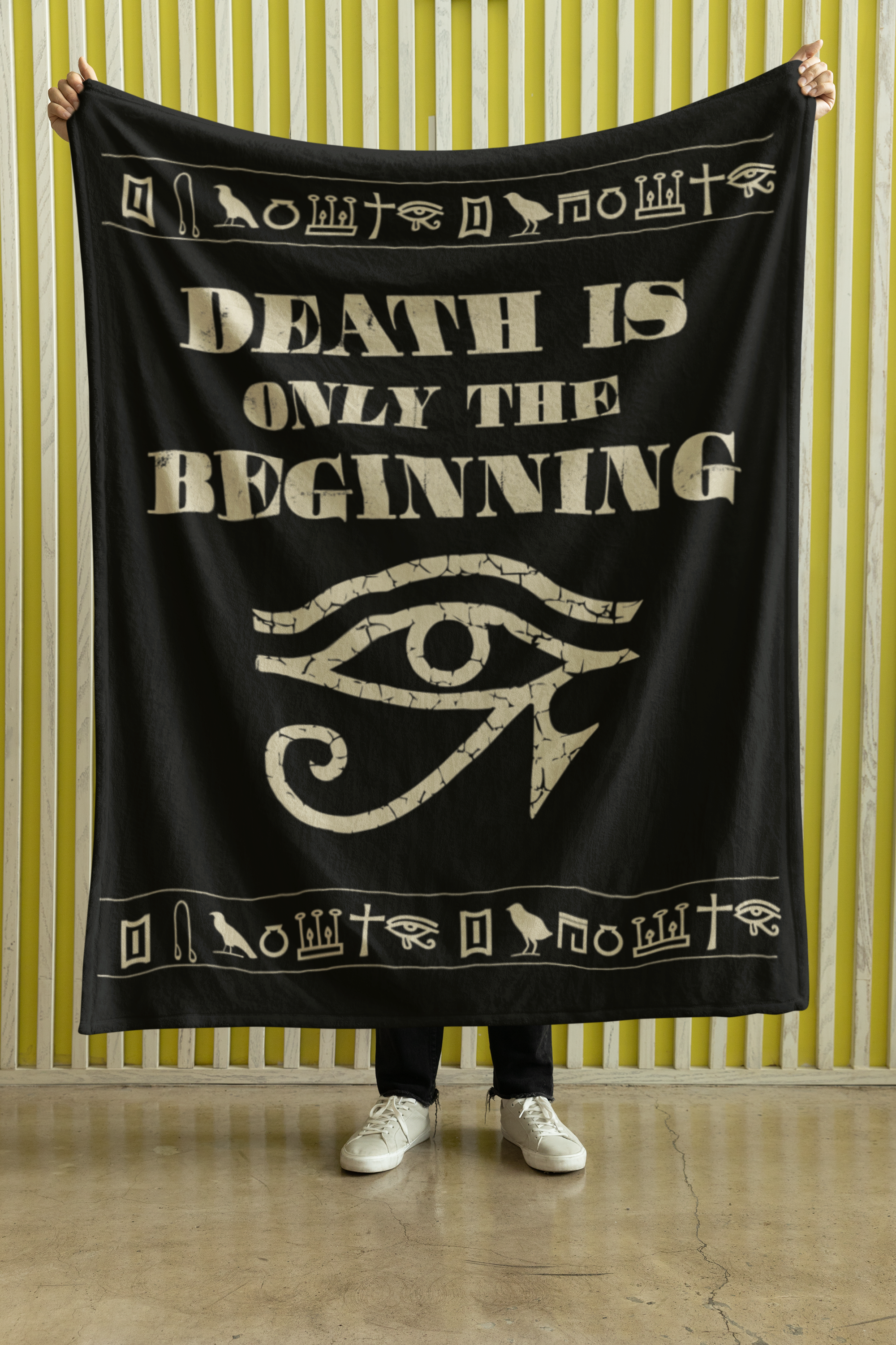 Death Is Only the Beginning Blanket- Eye of Horus Throw (50x60)