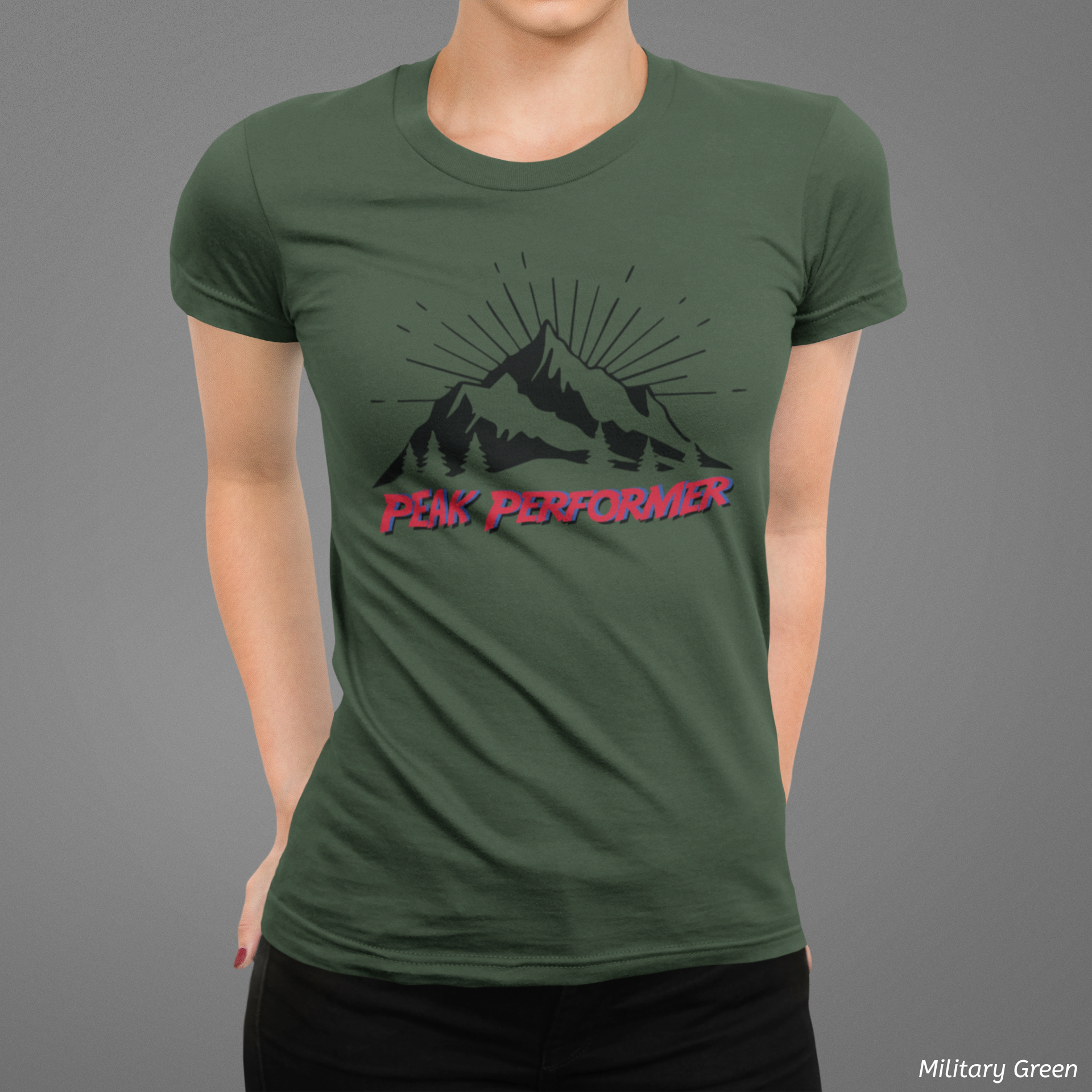 Peak Performer Hiking Tee- Mountain Adventure Shirt, Outdoor Lover Gift