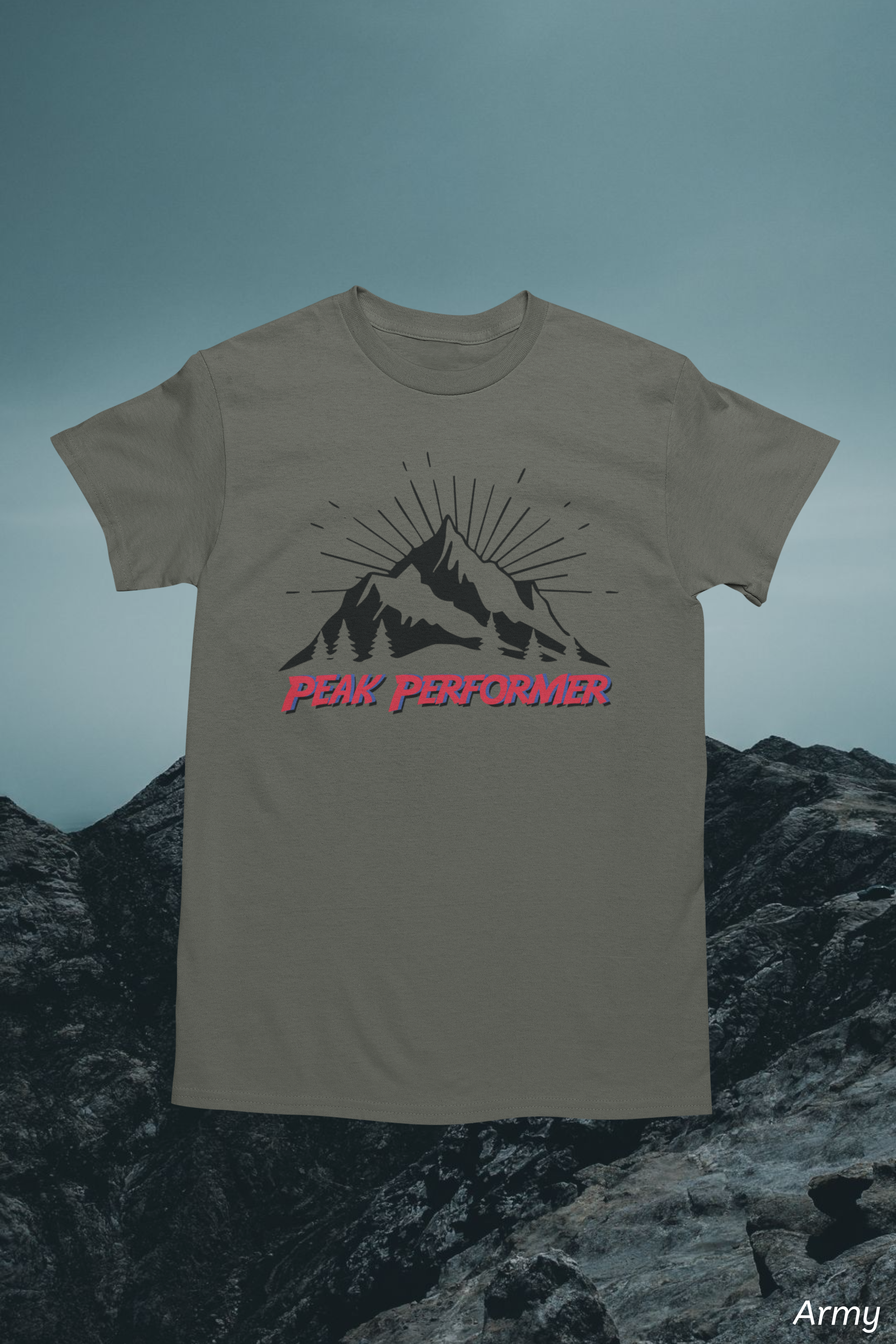 Peak Performer Hiking Tee- Mountain Adventure Shirt, Outdoor Lover Gift