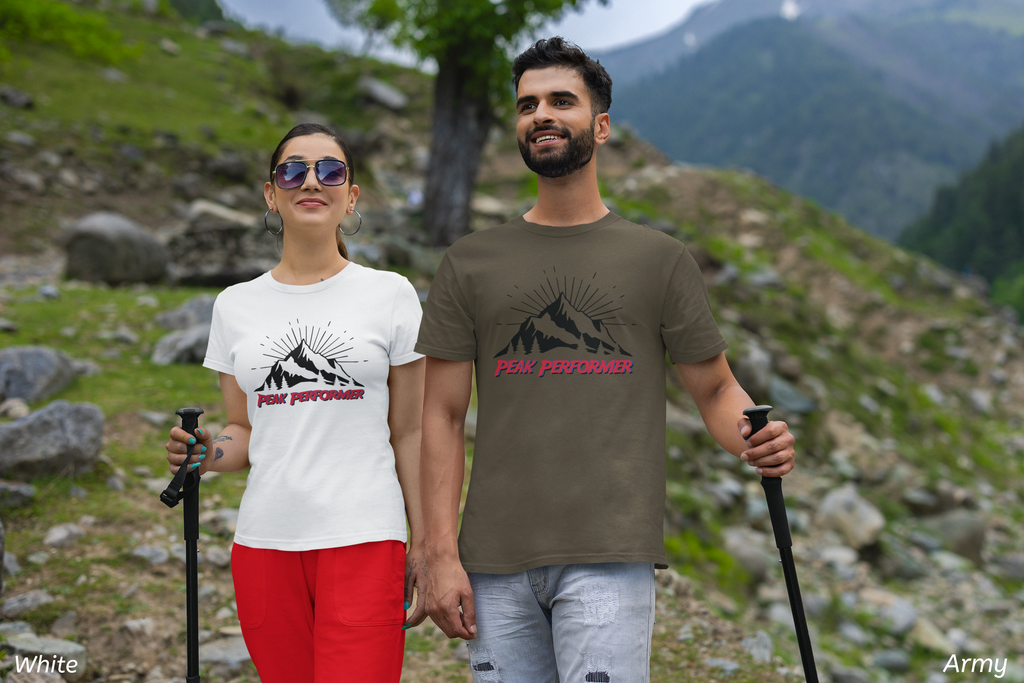 Peak Performer Hiking Tee- Mountain Adventure Shirt, Outdoor Lover Gift