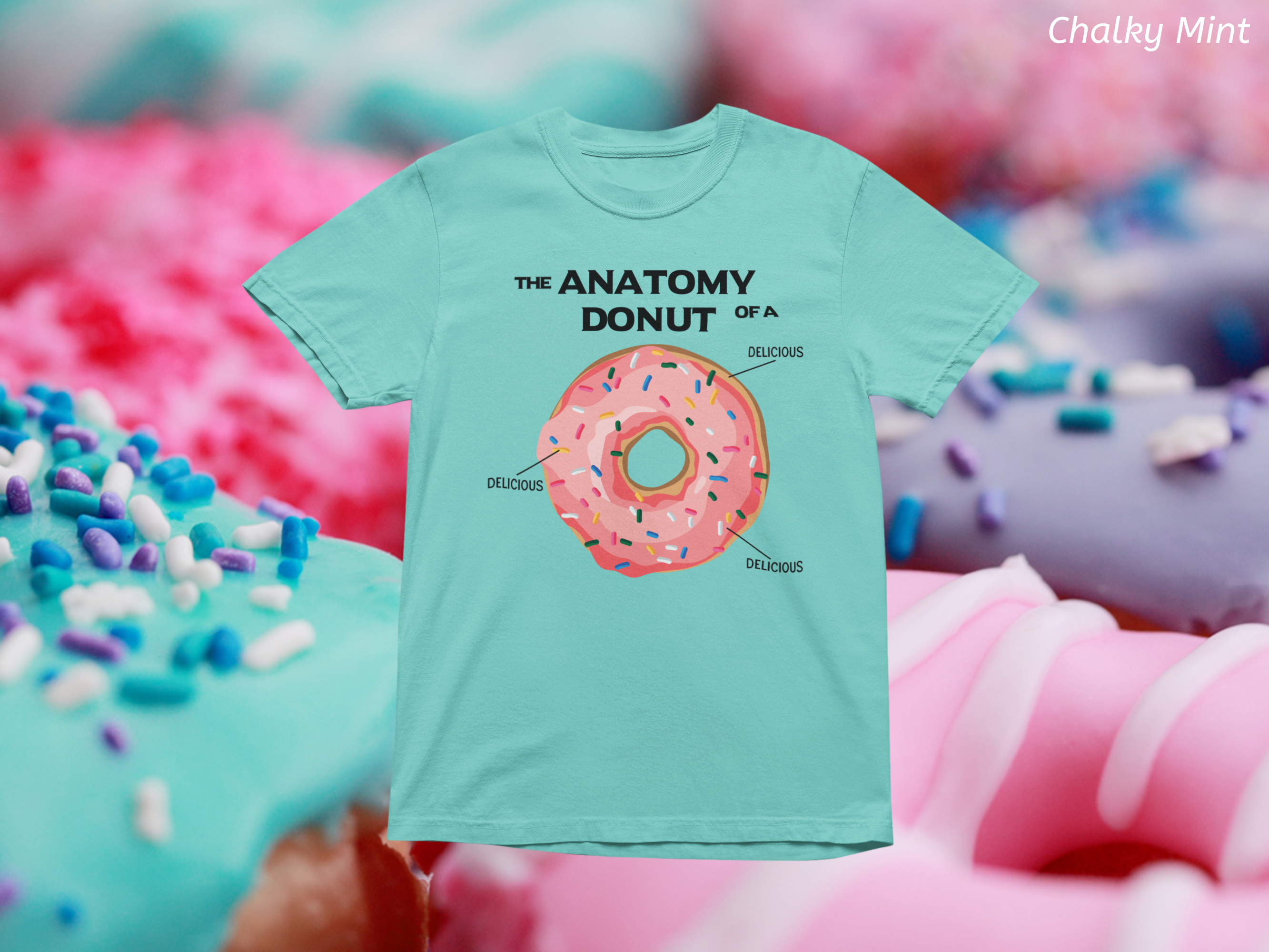 Anatomy of a Donut Tee- Funny Donut Lover Shirt