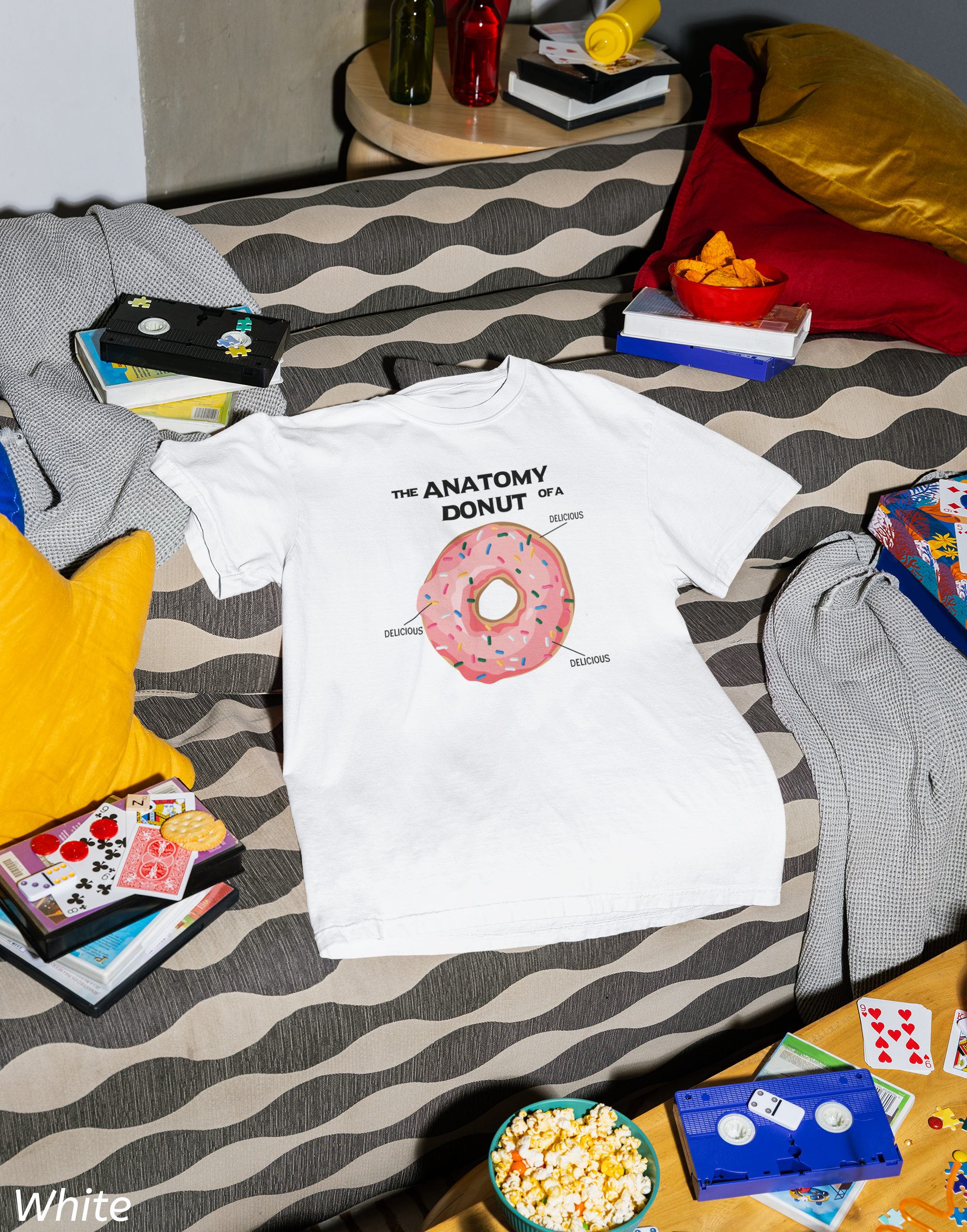 Anatomy of a Donut Tee- Funny Donut Lover Shirt