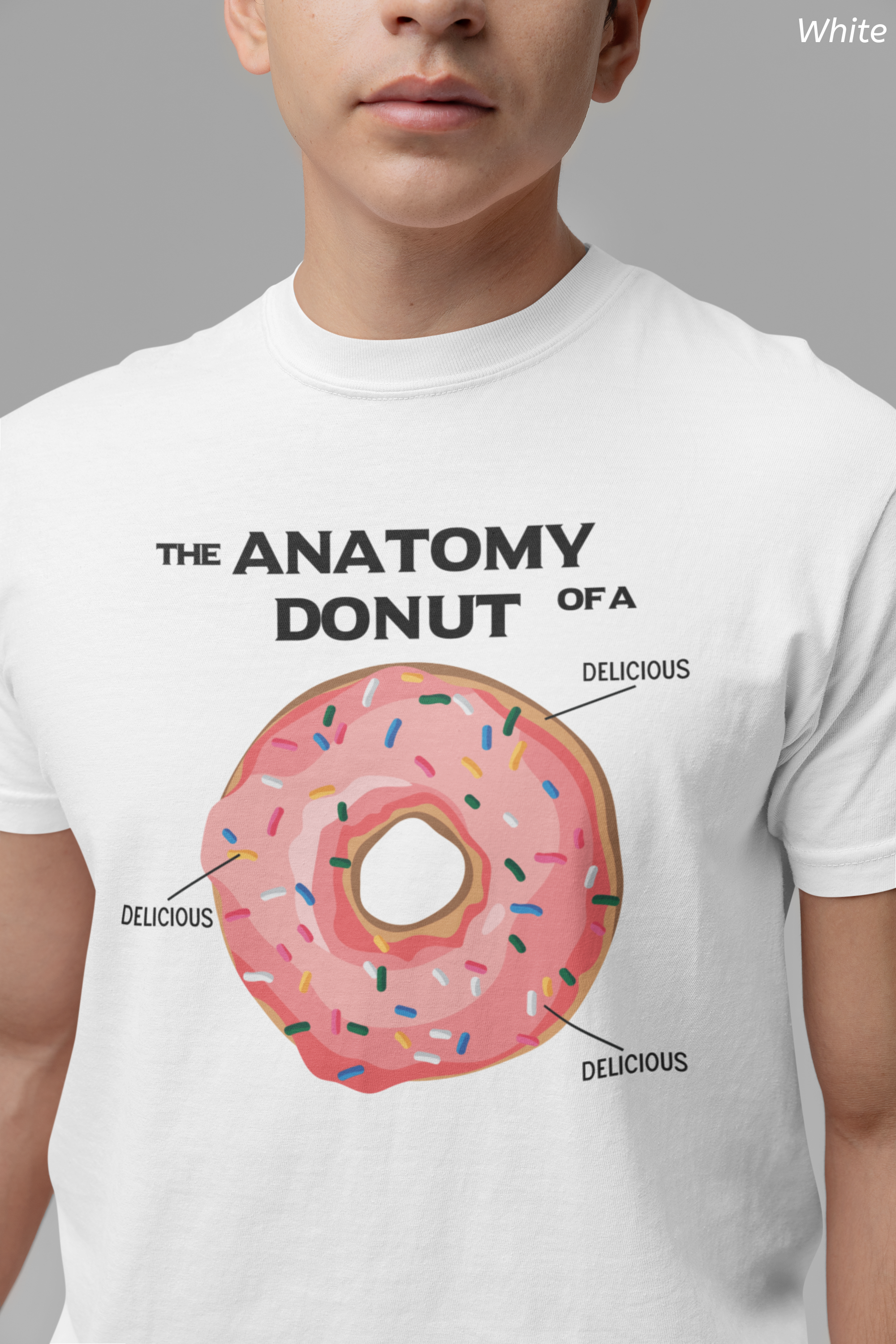 Anatomy of a Donut Tee- Funny Donut Lover Shirt