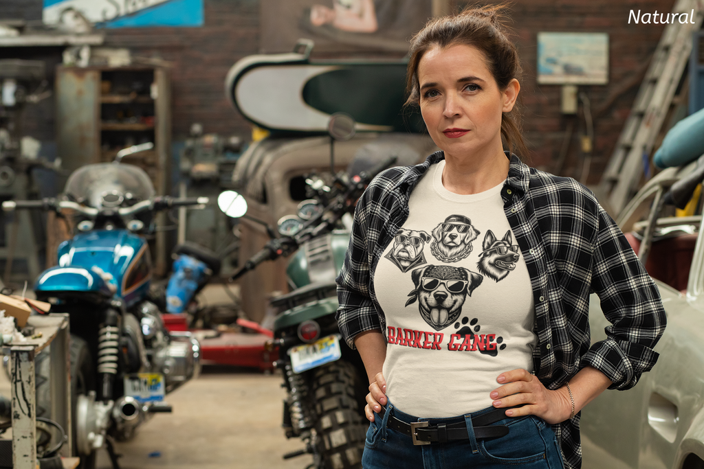 Barker Gang Tee- Funny Biker Dog Shirt
