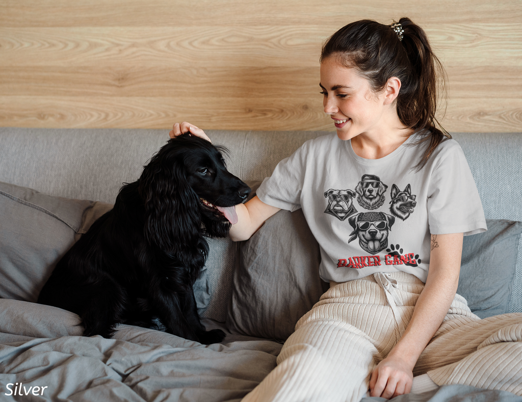 Barker Gang Tee- Funny Biker Dog Shirt