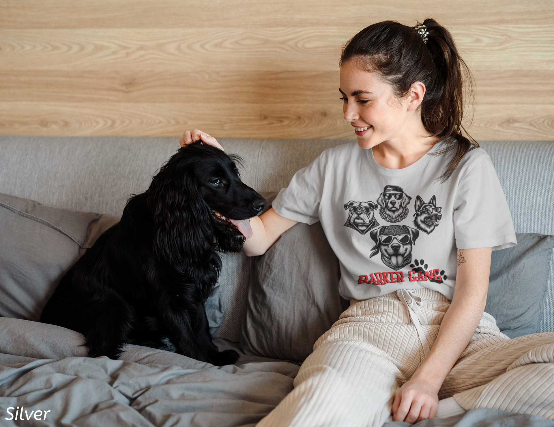 Barker Gang Tee- Funny Biker Dog Shirt