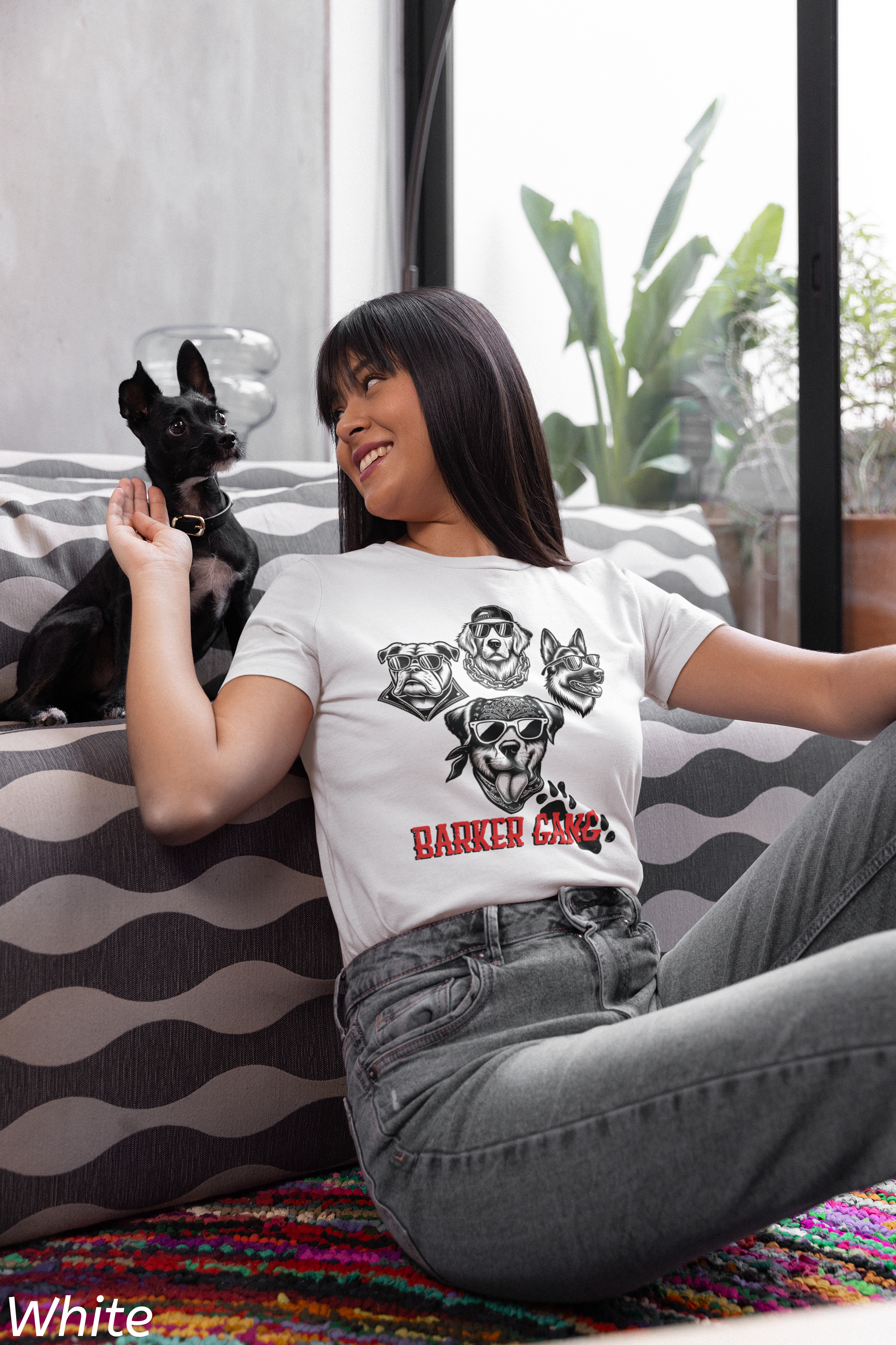 Barker Gang Tee- Funny Biker Dog Shirt