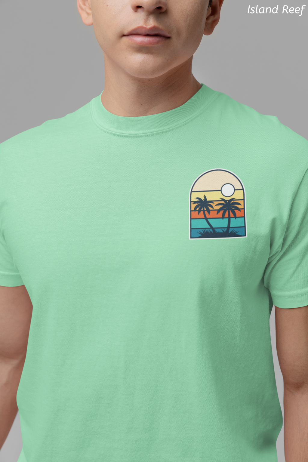 The Vibes Are Vibin Tee- Retro Palm Sunset, Beach Vibes Tee