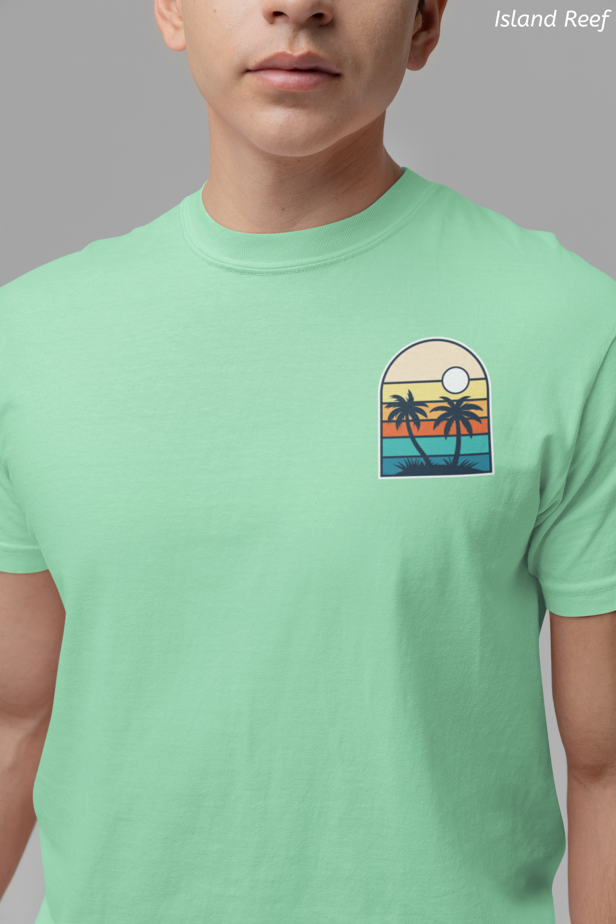 The Vibes Are Vibin Tee- Retro Palm Sunset, Beach Vibes Tee