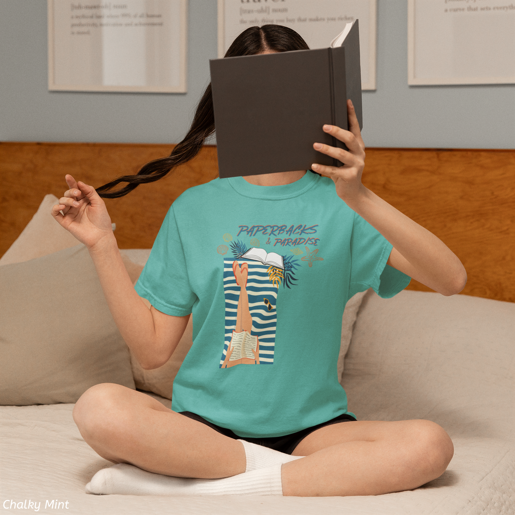 Paperbacks and Paradise Shirt- Beach Reading & Book Lover Vacation Shirt