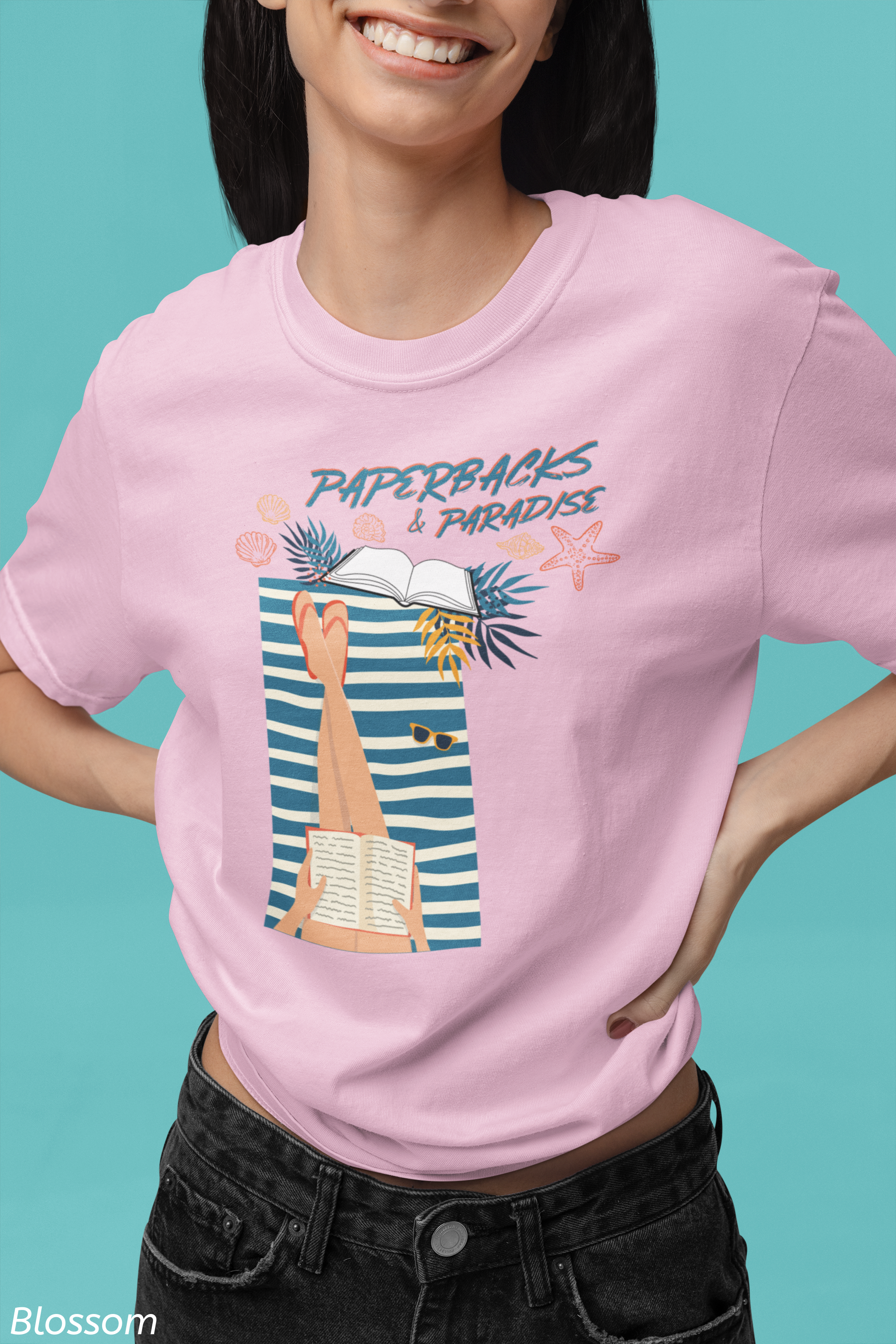 Paperbacks and Paradise Shirt- Beach Reading & Book Lover Vacation Shirt