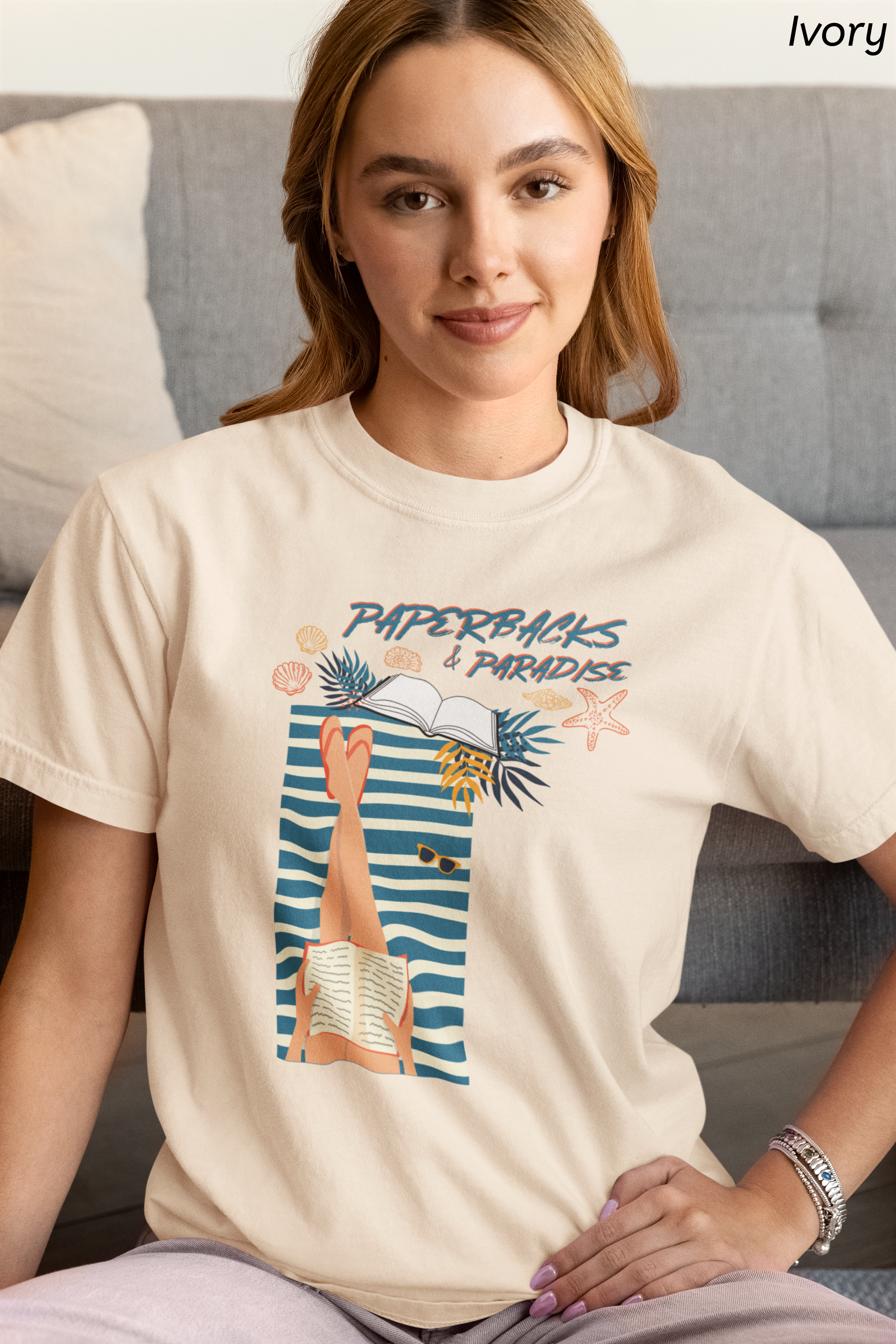 Paperbacks and Paradise Shirt- Beach Reading & Book Lover Vacation Shirt