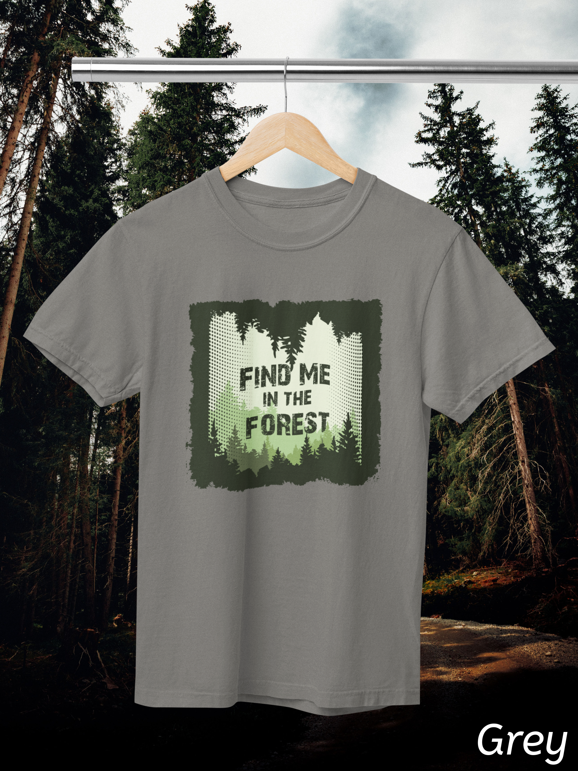 Find Me in the Forest Tee- Hiking Shirt, Outdoorsy Comfort Colors Tee
