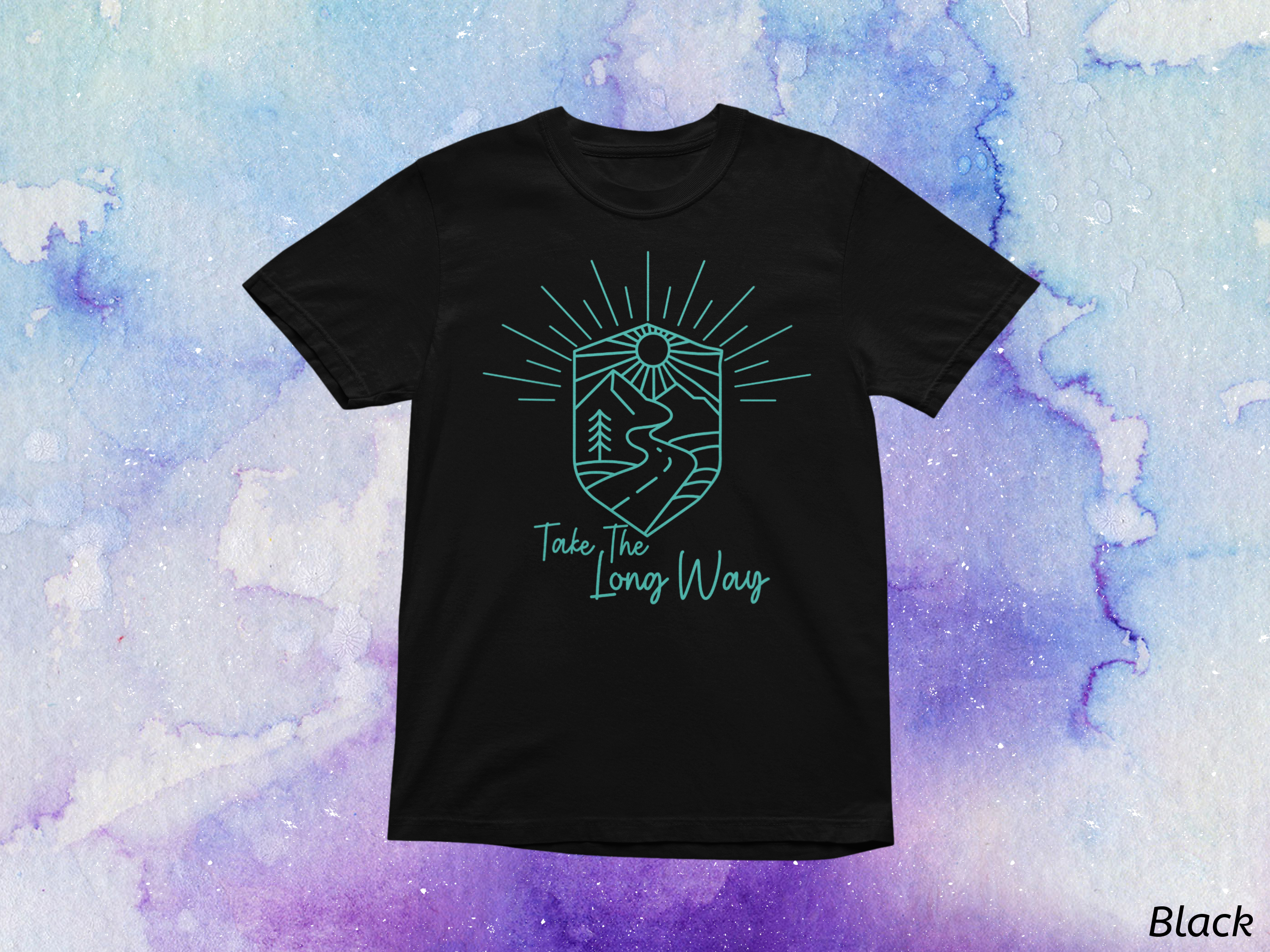 Take The Long Way Shirt- Scenic Route Road Trip Tee