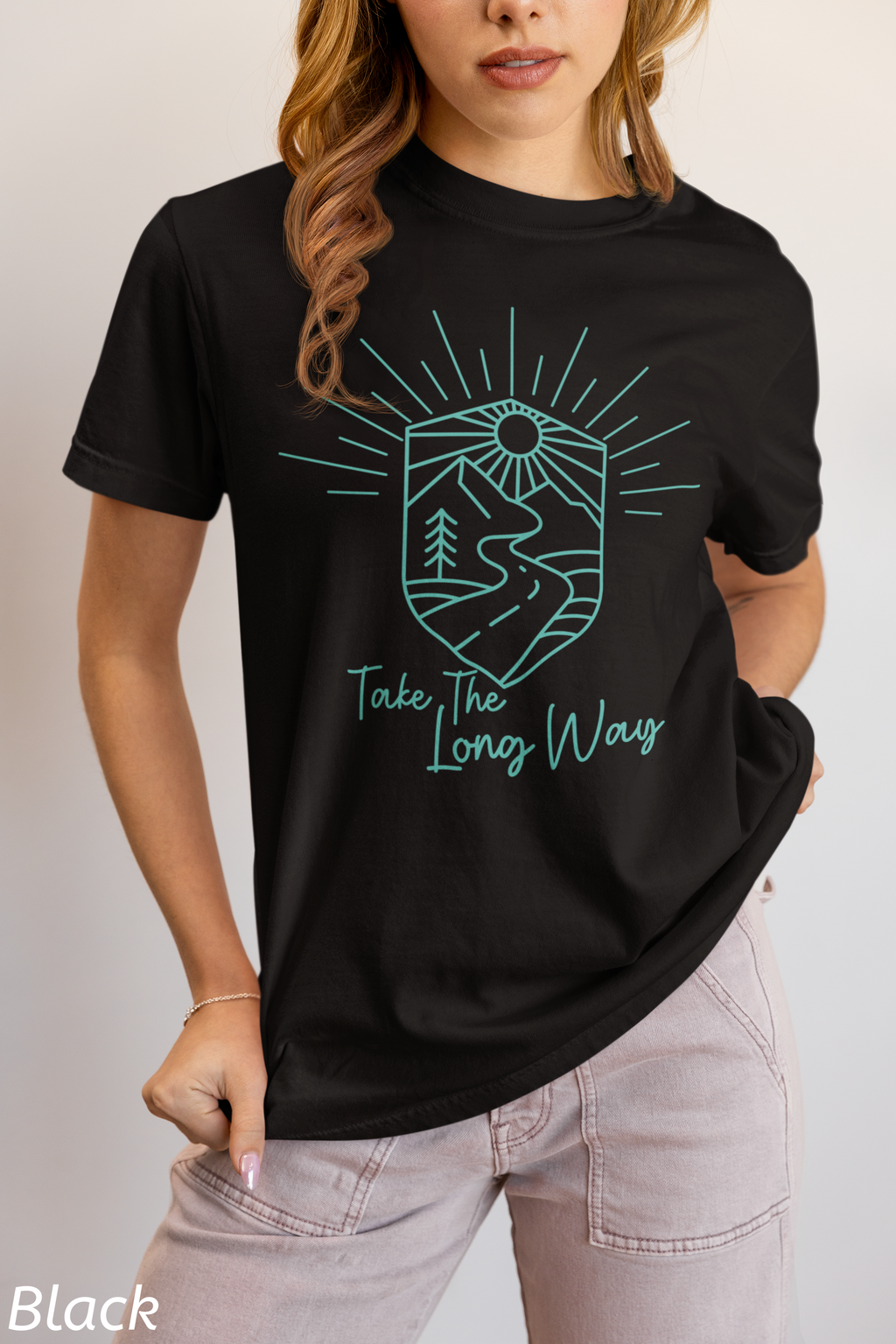 Take The Long Way Shirt- Scenic Route Road Trip Tee