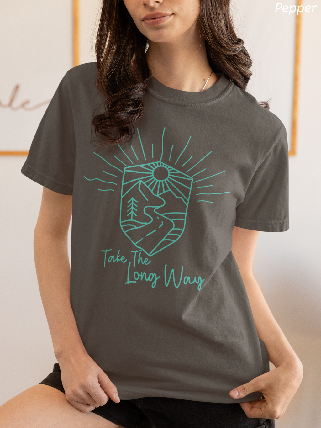 Take The Long Way Shirt- Scenic Route Road Trip Tee