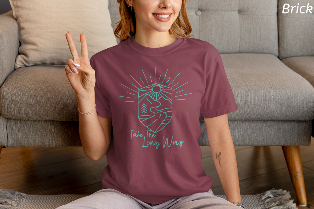 Take The Long Way Shirt- Scenic Route Road Trip Tee