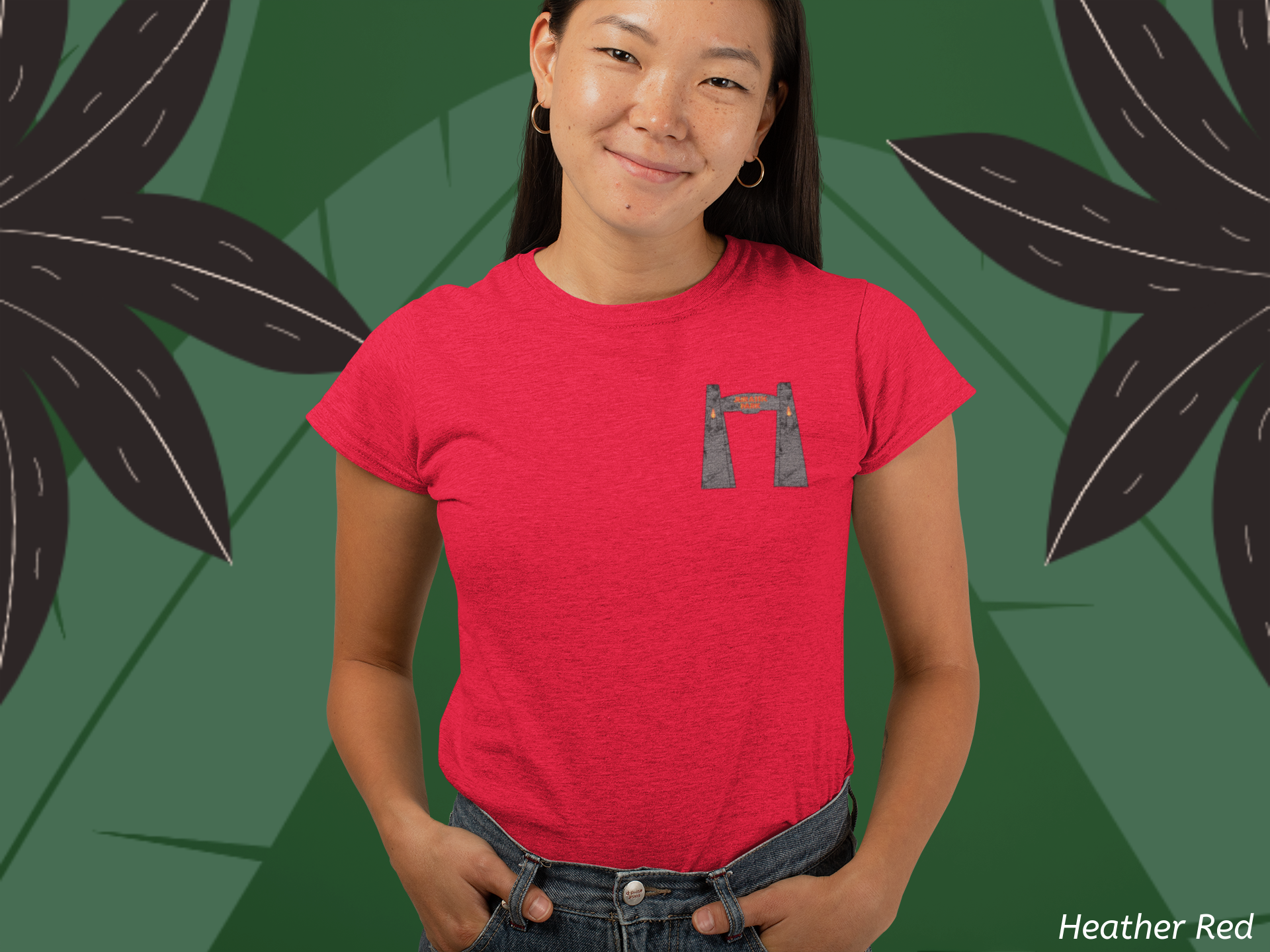 Jurassic Park Gates Shirt- Dinosaur Theme Park Tee, Double Sided T-Rex Jungle Graphic