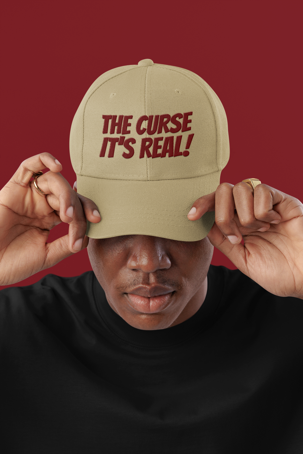 The Curse It's Real Hat- Embroidered Mummy Ride Inspired Dad Cap