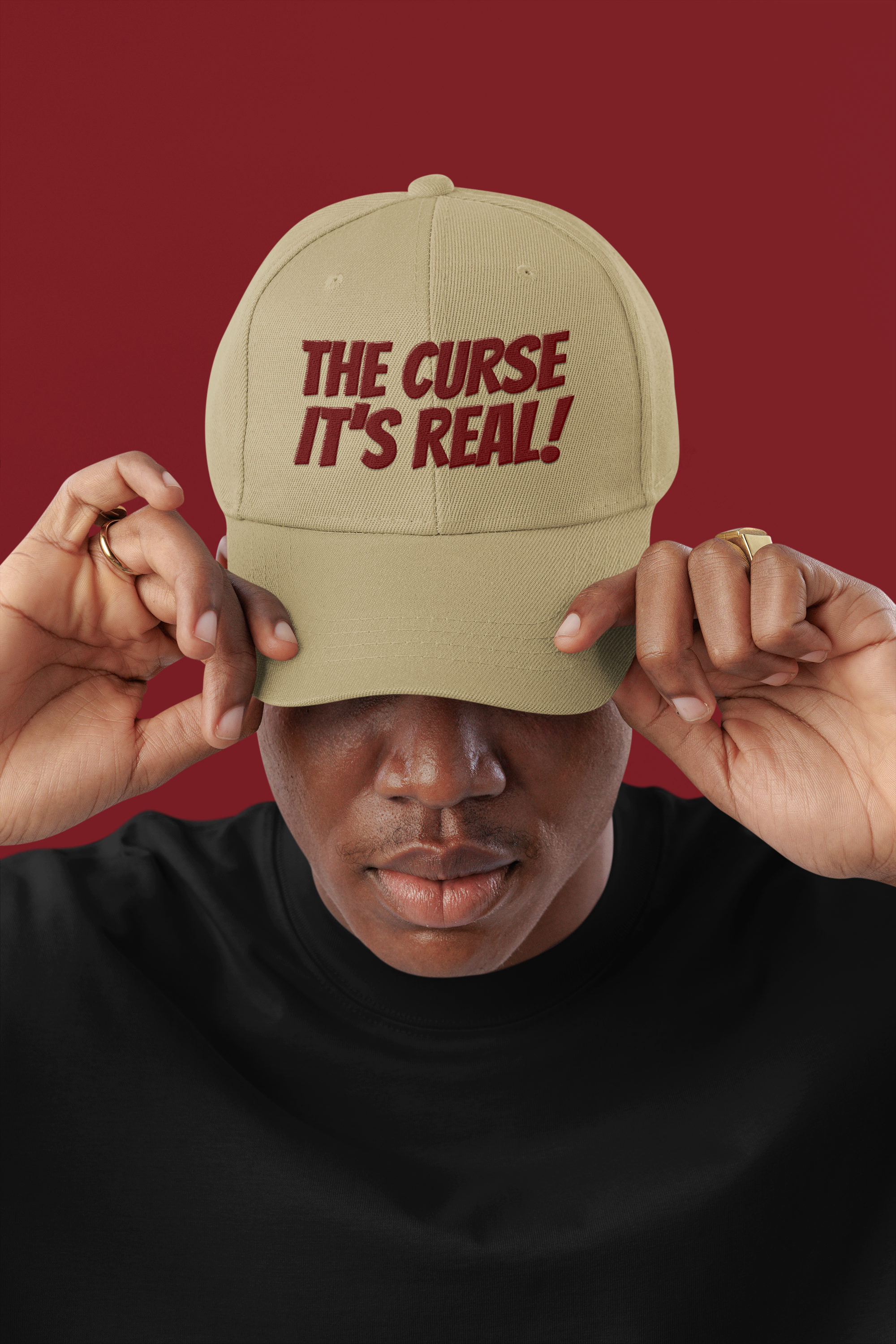 The Curse It's Real Hat- Embroidered Mummy Ride Inspired Dad Cap
