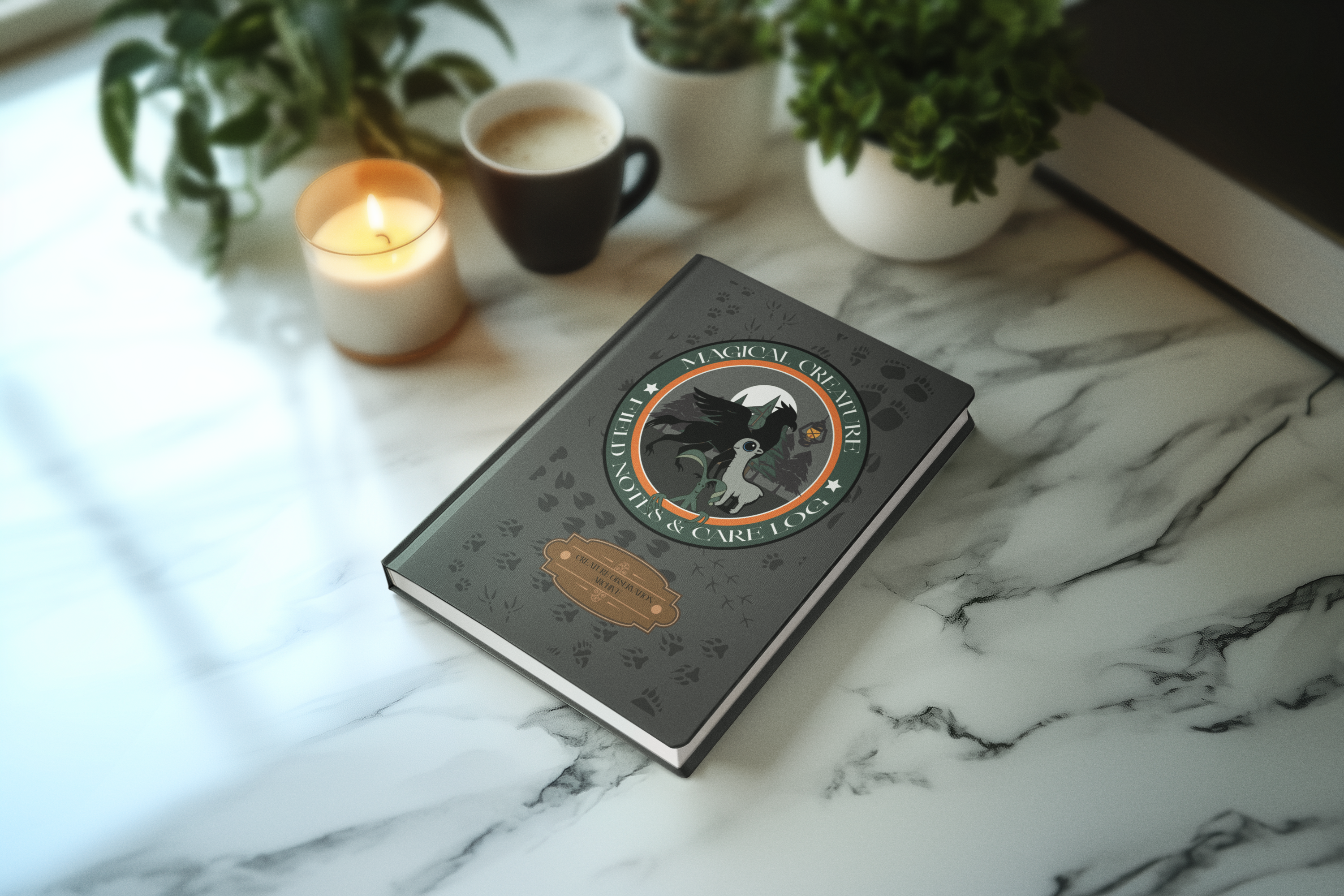 Magical Creature Field Notes Journal- Wizarding World Inspired Notebook- Fantasy Creature Observation Archive