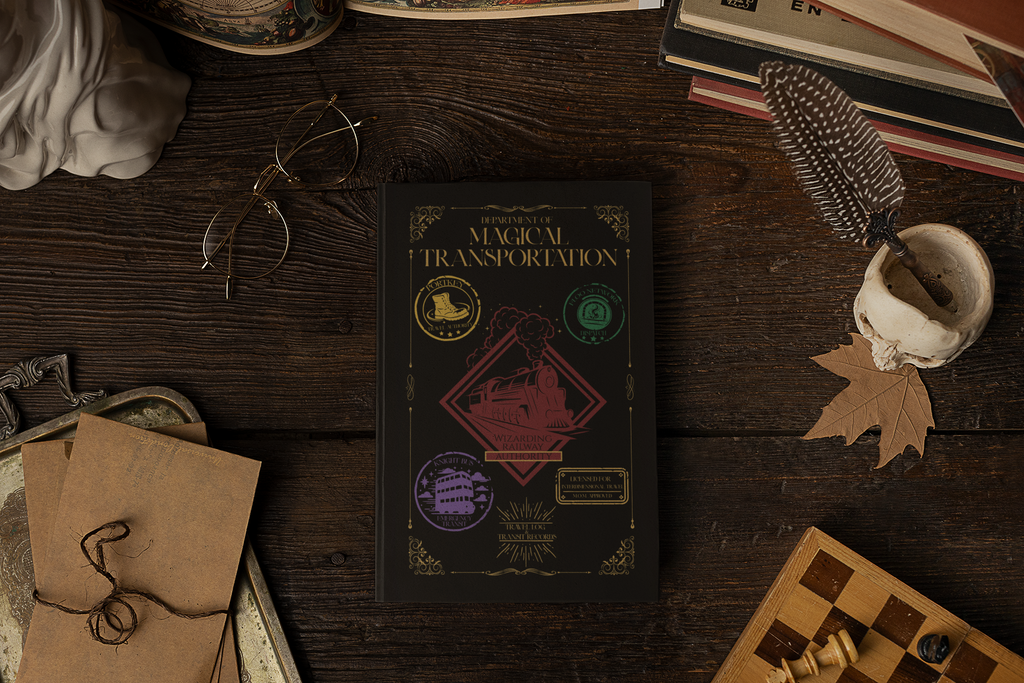 Department of Magical Transportation Hardcover Travel Log Journal- Wizarding World Inspired Notebook