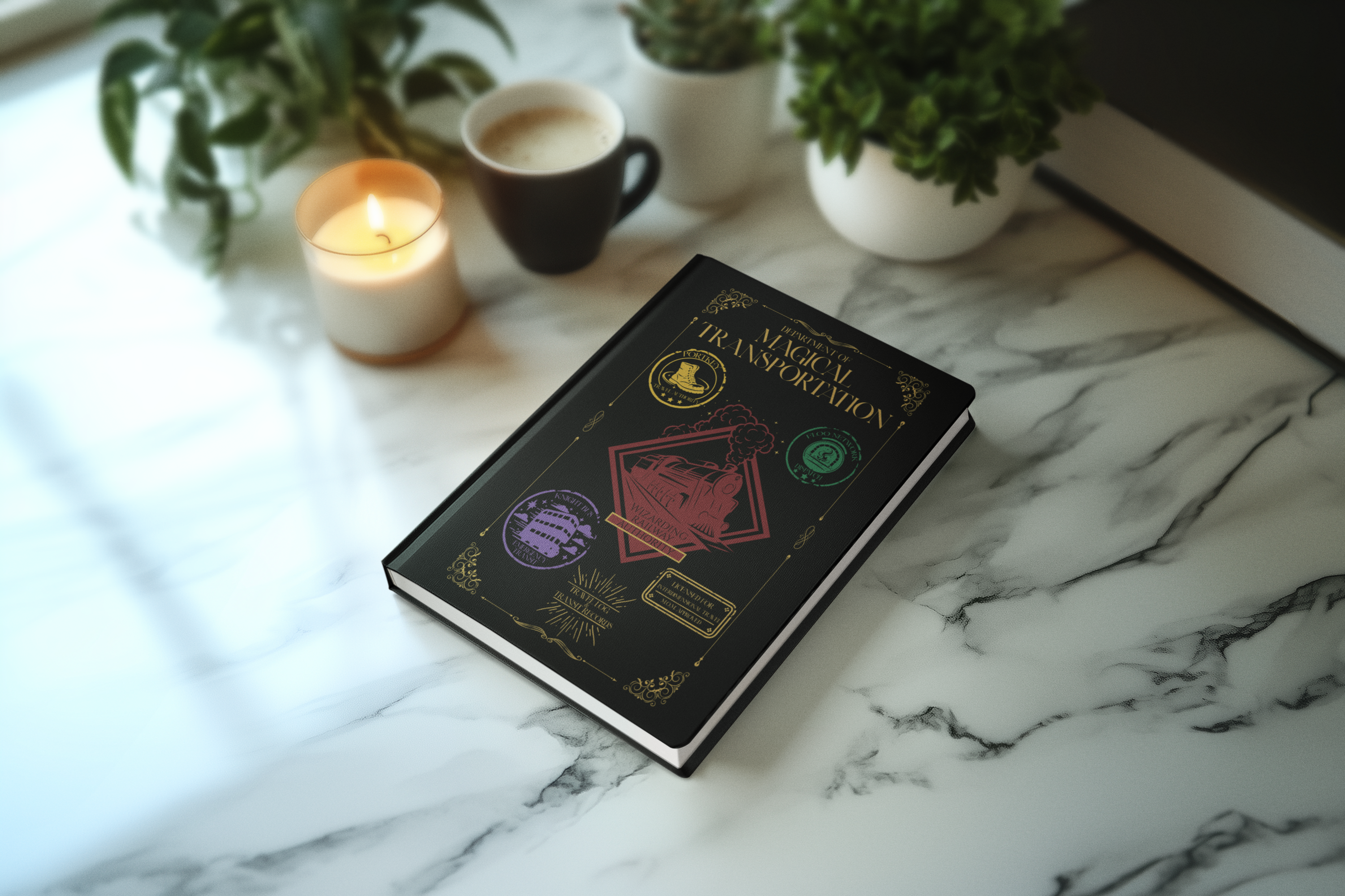 Department of Magical Transportation Hardcover Travel Log Journal- Wizarding World Inspired Notebook