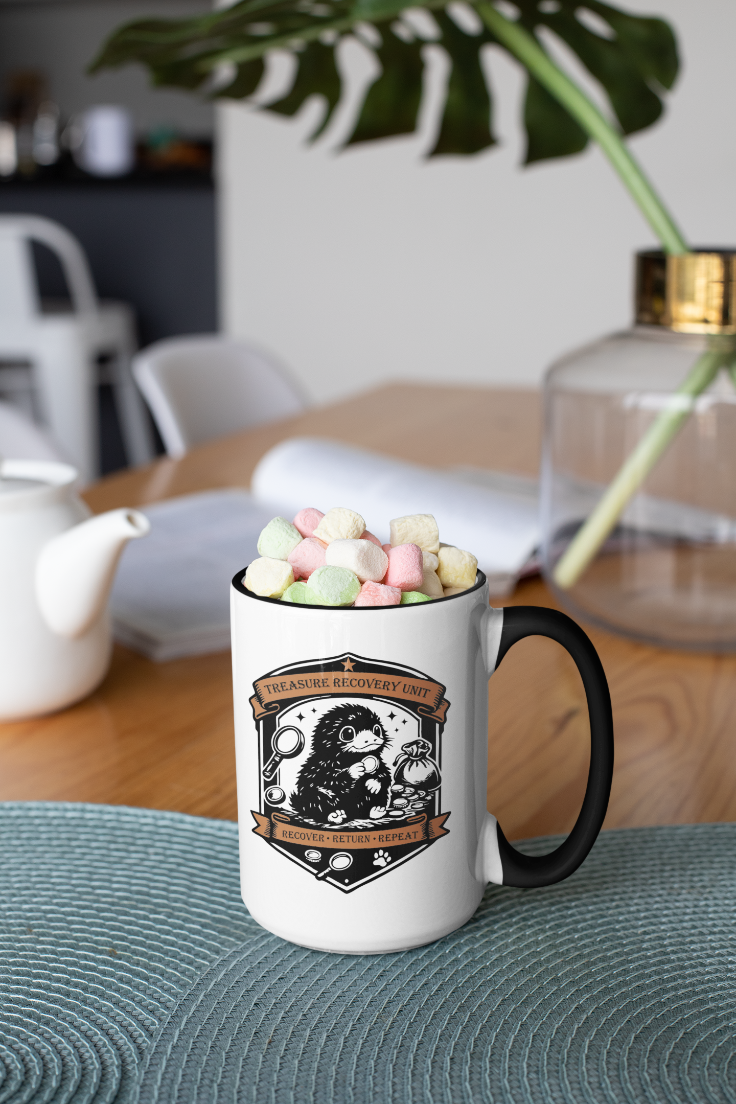 Treasure Recovery Unit Mug- Niffler Inspired 15oz Magical Creature Coffee Mug